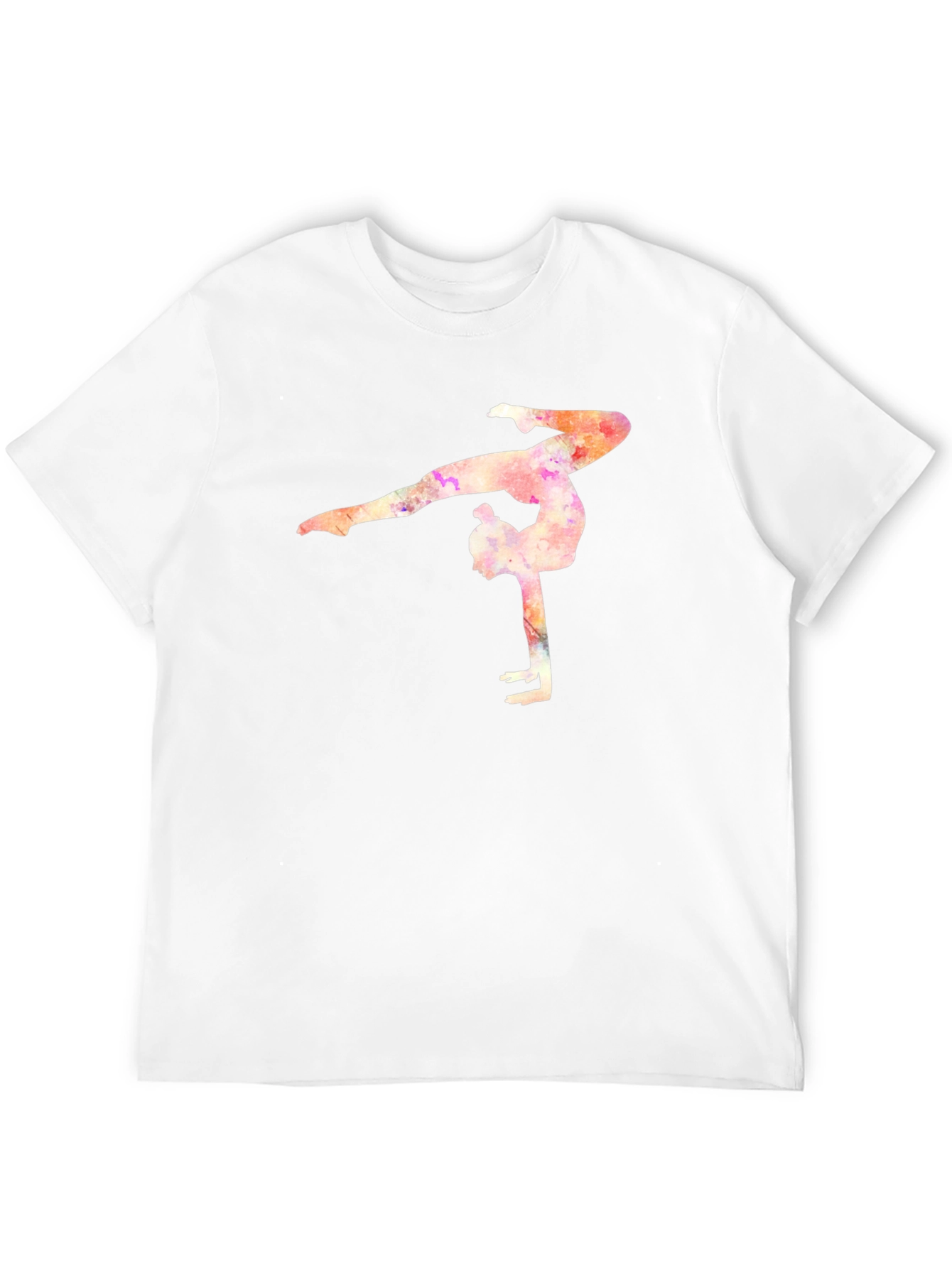 Black Gymnast Watercolor T-Shirt - Black view 12