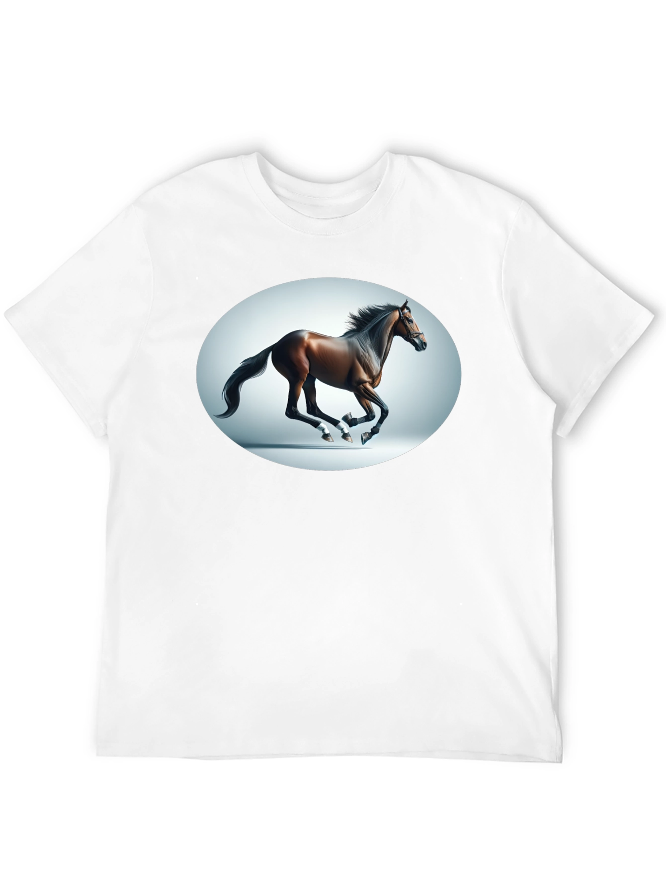 Black Galloping Horse Graphic Tee - Black view 12