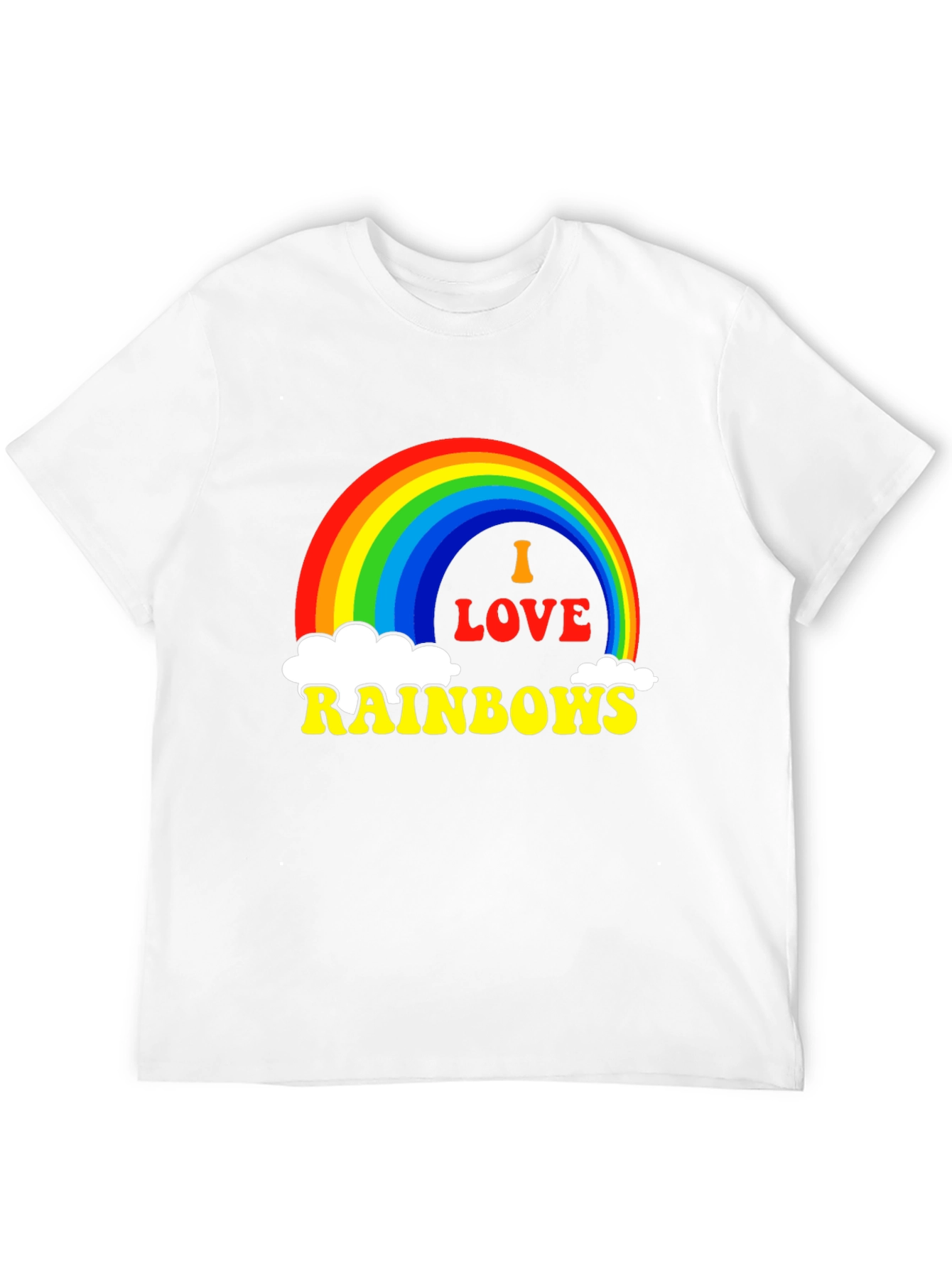 Black I Love Rainbows Graphic Tee - Black Pride T-Shirt view 12