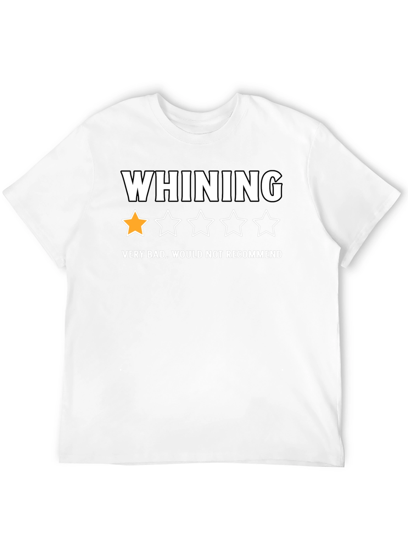 Black Whining One-Star T-Shirt - Very Bad, Would Not Recommend view 12