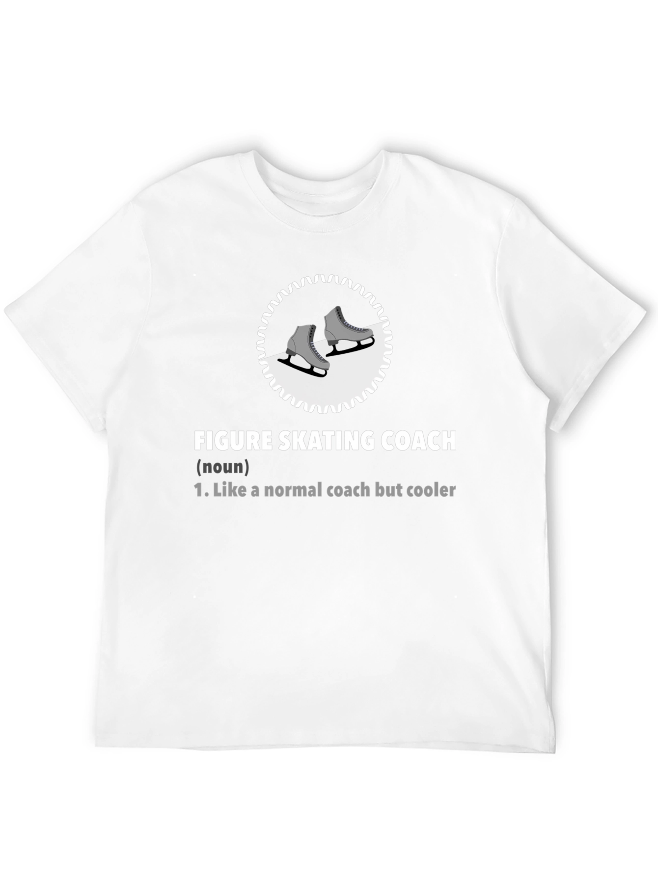 Black Figure Skating Coach T-Shirt: Cool Coach Definition view 12