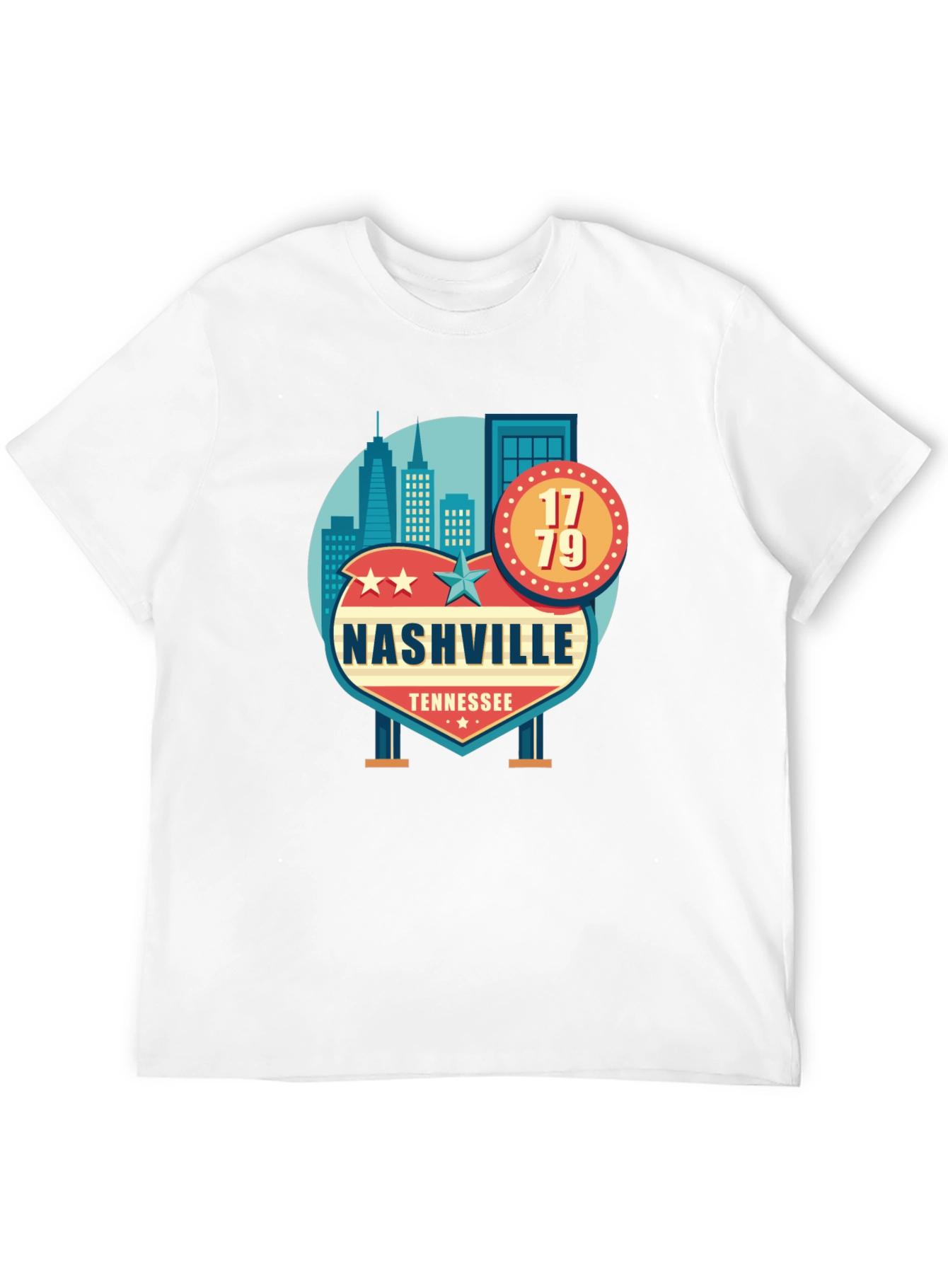 Nashville Tennessee Black T-Shirt - 12
