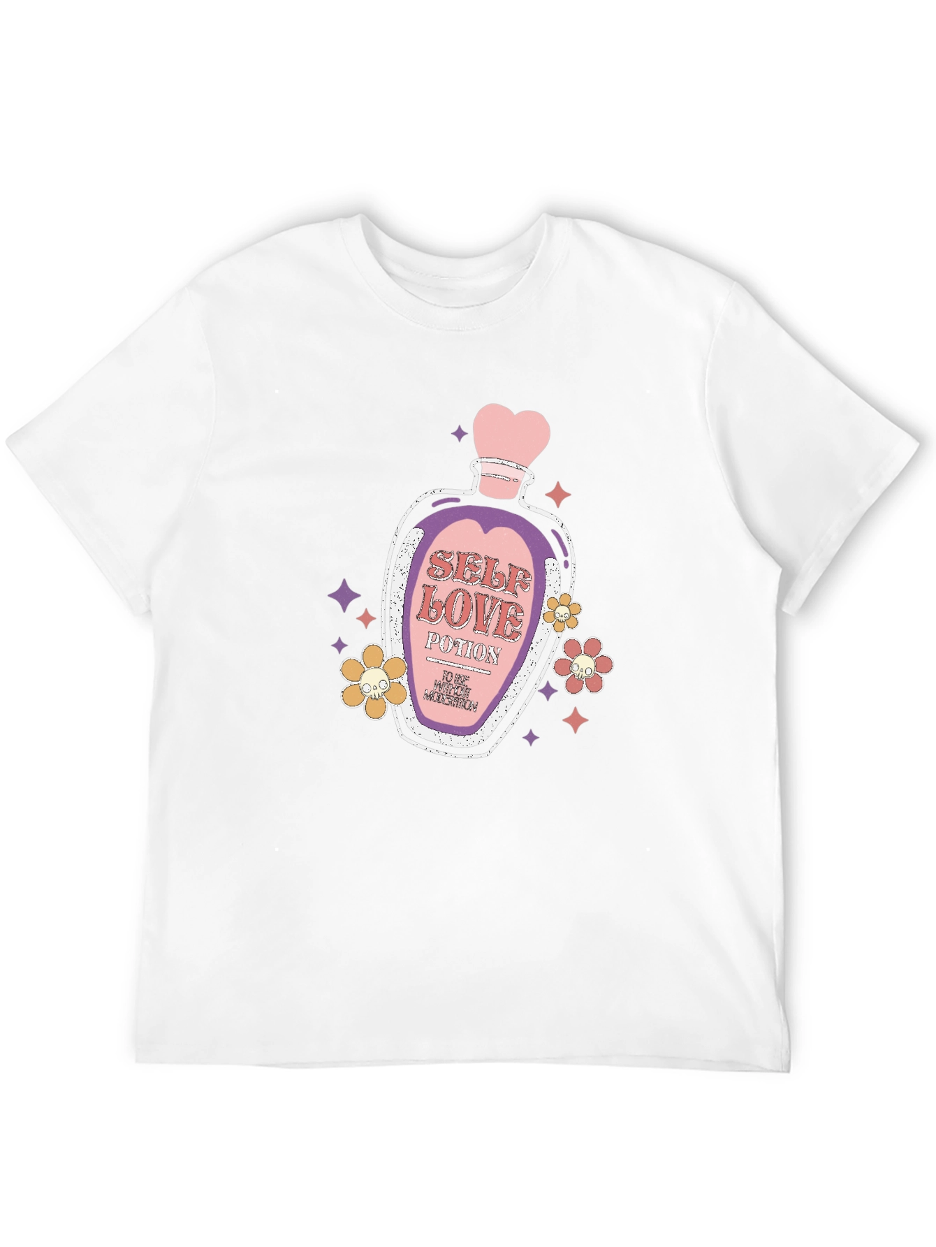 Black Self-Love Potion Graphic T-Shirt view 12