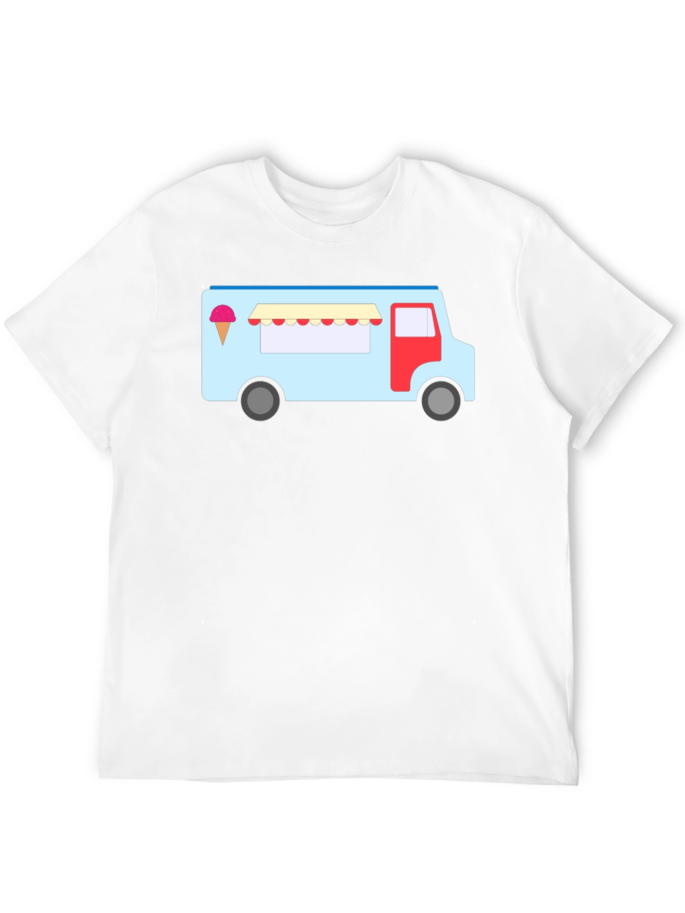 Black Ice Cream Truck Graphic Tee - Fun & Unique T-Shirt view 12