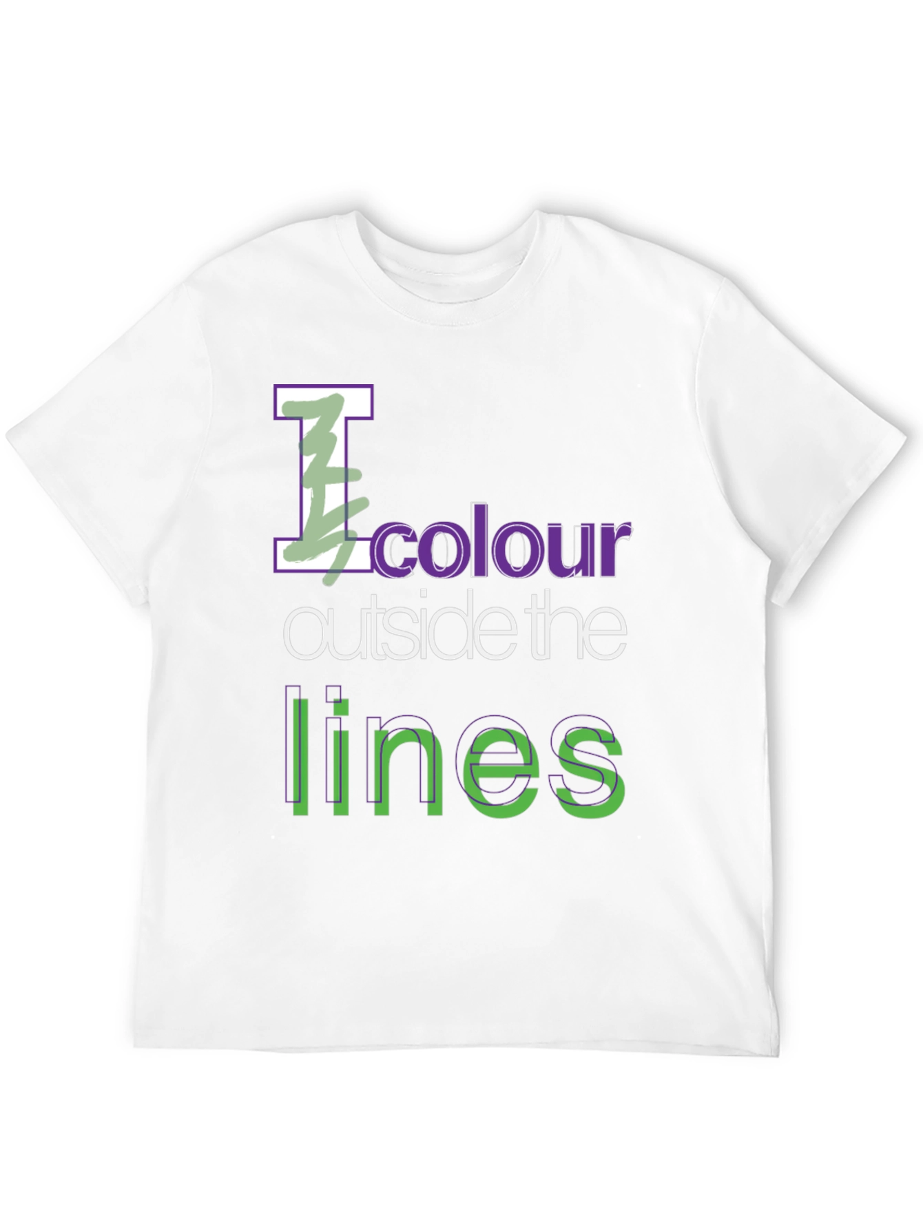 Black I Colour Outside the Lines Graphic Tee view 12