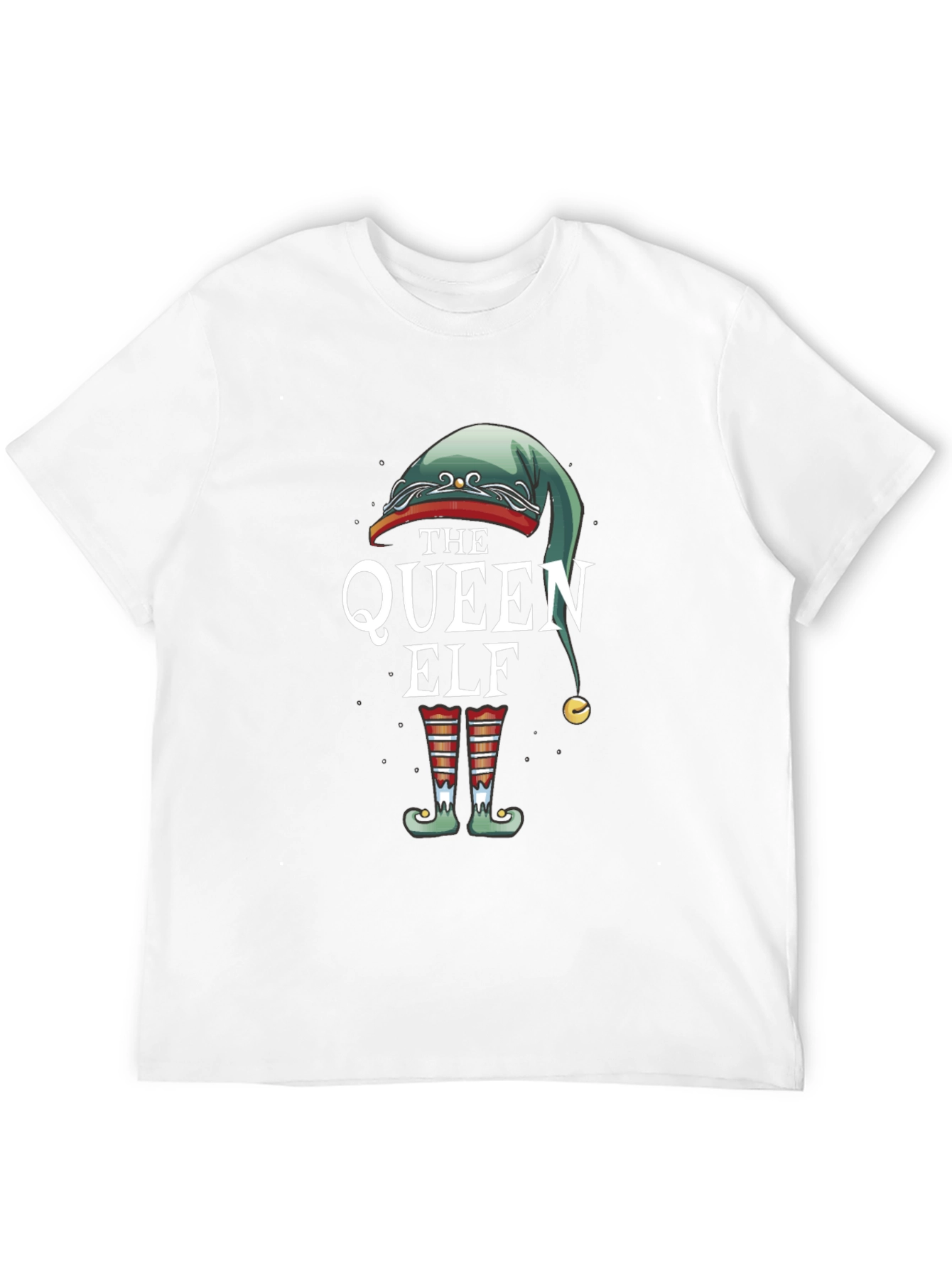 Black Queen Elf Graphic Tee - Holiday Festive Shirt view 12