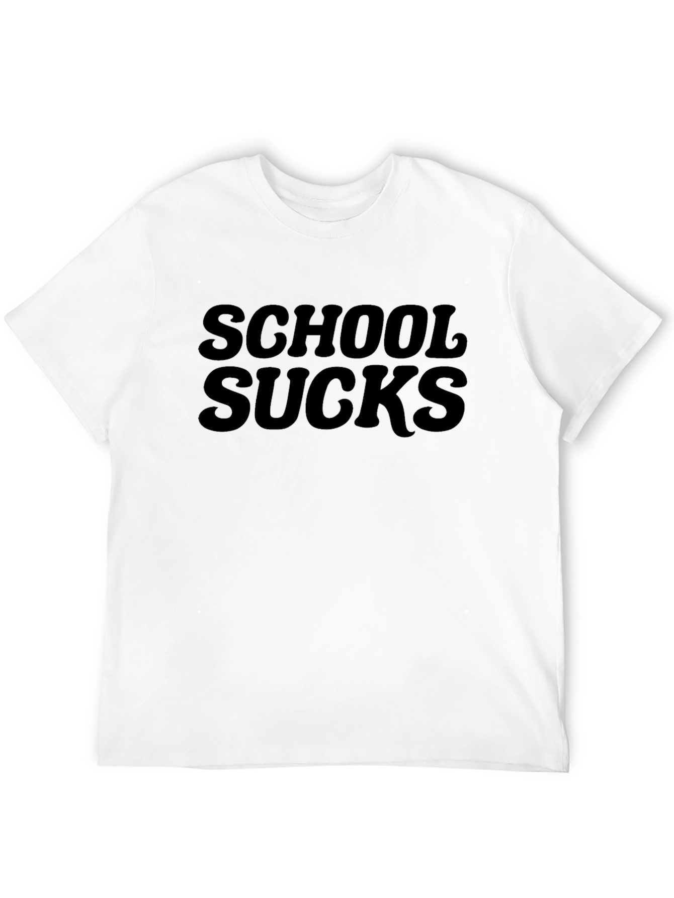 Black School Sucks T-Shirt - Bold Statement Tee view 12