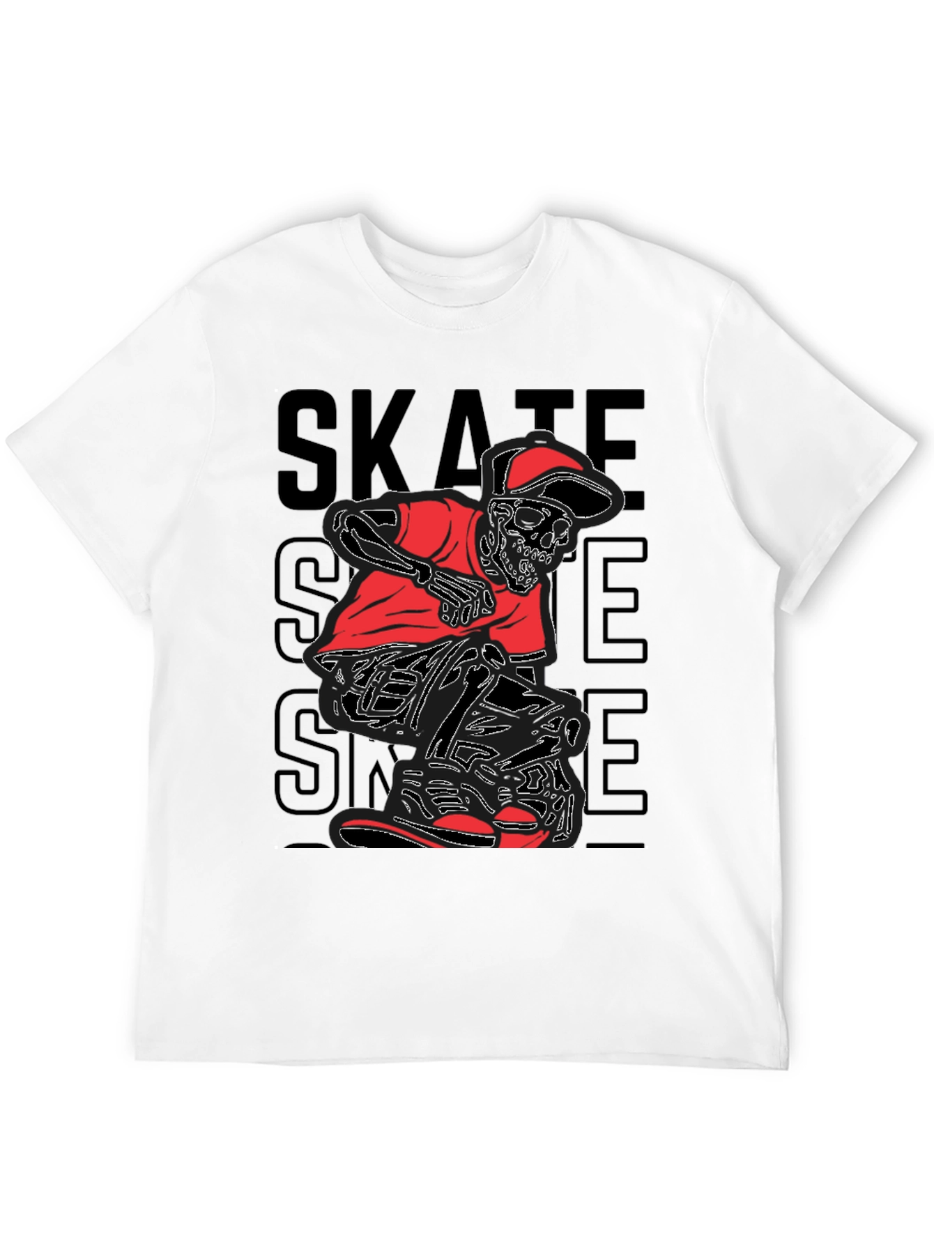 Black Skate Skeleton Graphic Tee - Edgy Style view 12