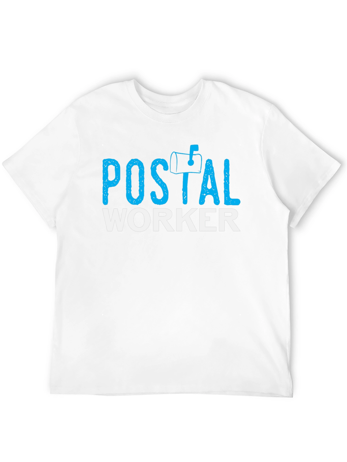 Postal Worker T-Shirt - Blue Mailbox Design - 12