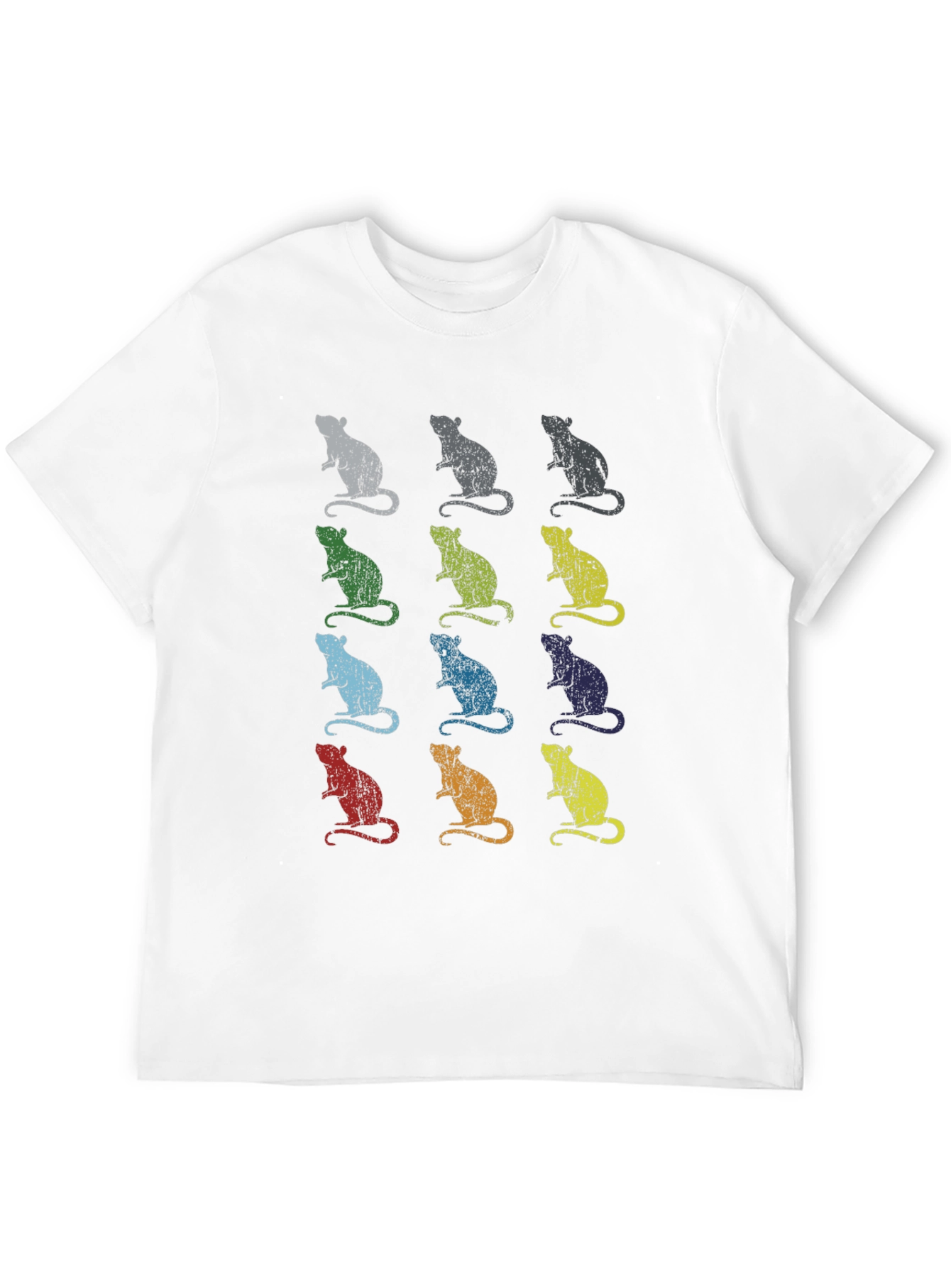 Black Rat Pop Art Print T-Shirt view 12