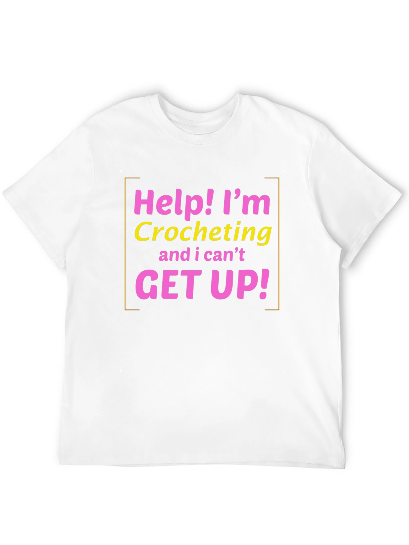 Black Help! I'm Crocheting T-Shirt - Funny Crochet Gift view 12