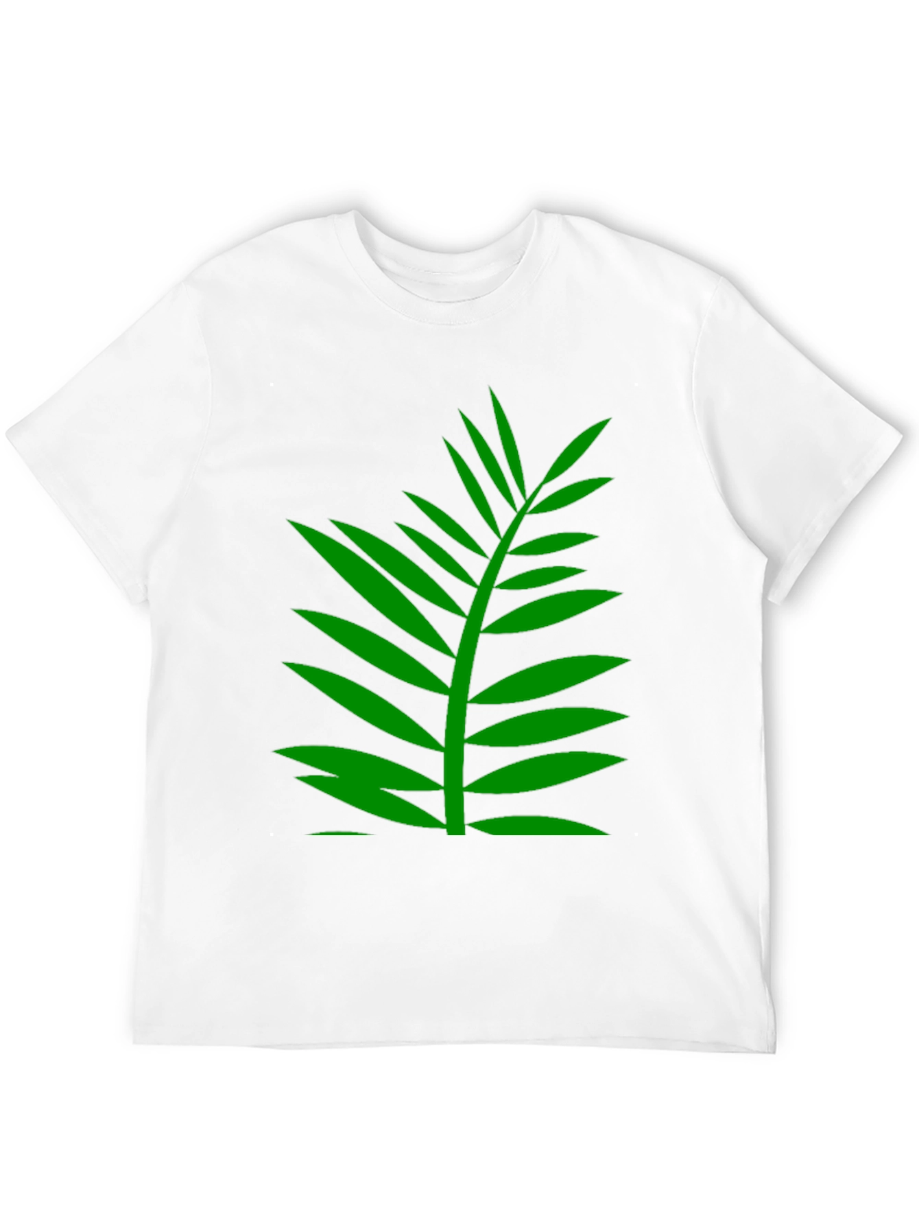 Black Tropical Palm Leaf Graphic T-Shirt - Black view 12
