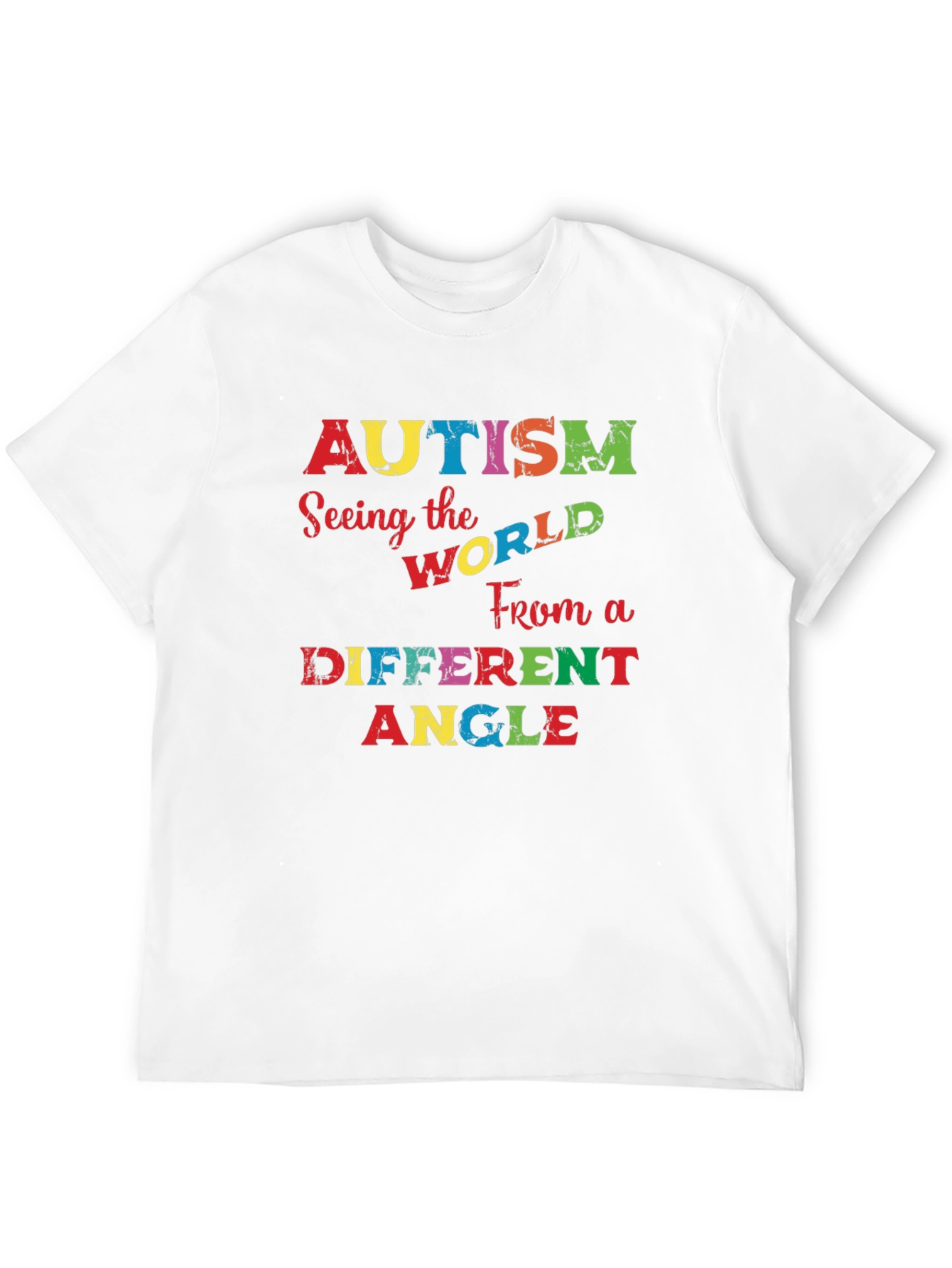 Black Autism Awareness Graphic Tee - Seeing the World Differently view 12