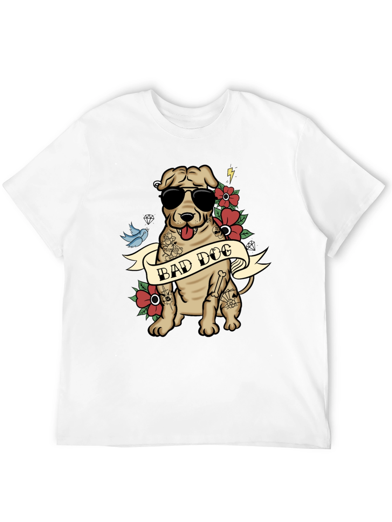 Bad Dog Graphic T-Shirt - Cool Canine Style - 12