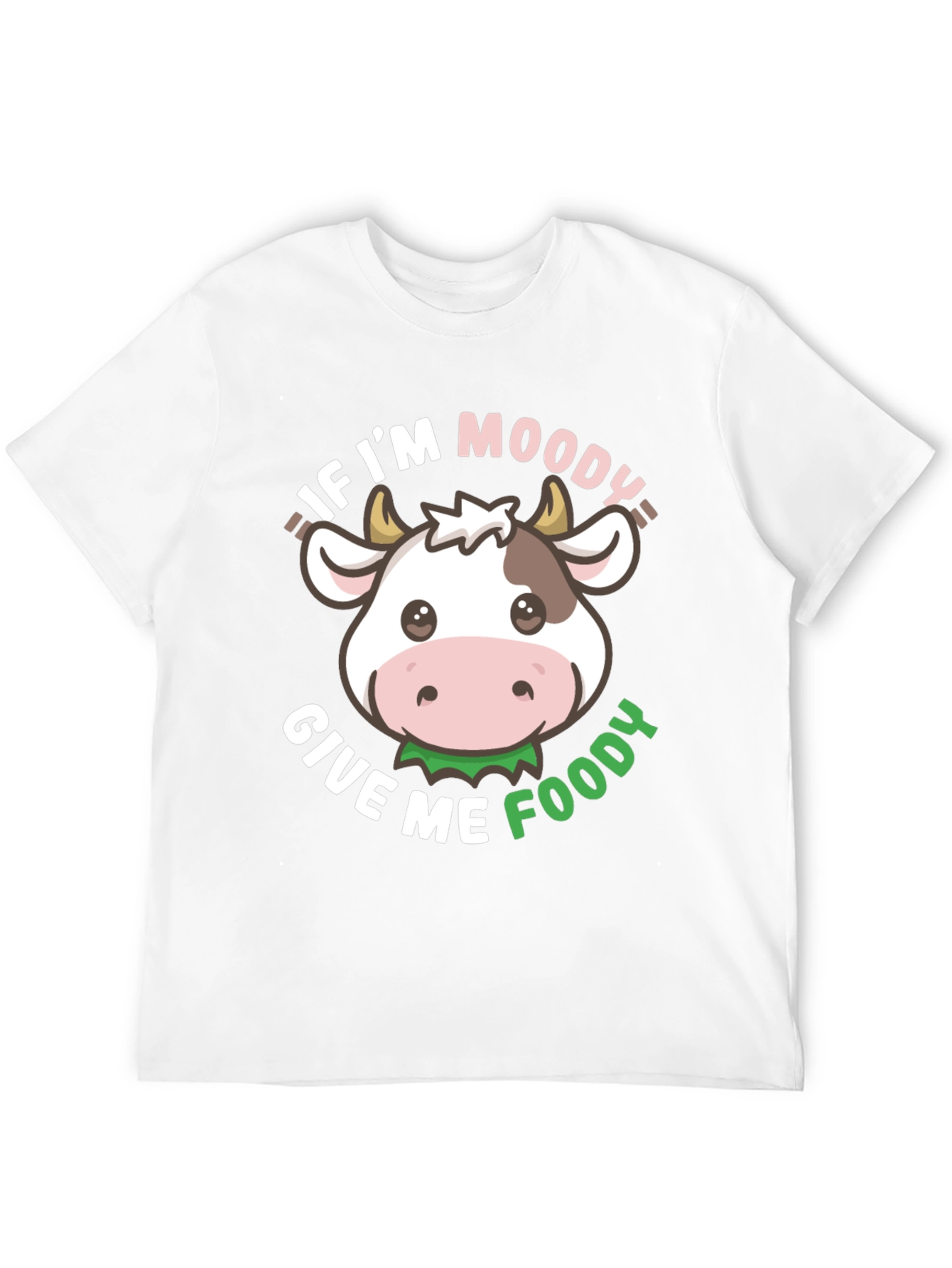 Black Moody Cow T-Shirt - Give Me Foody! view 12