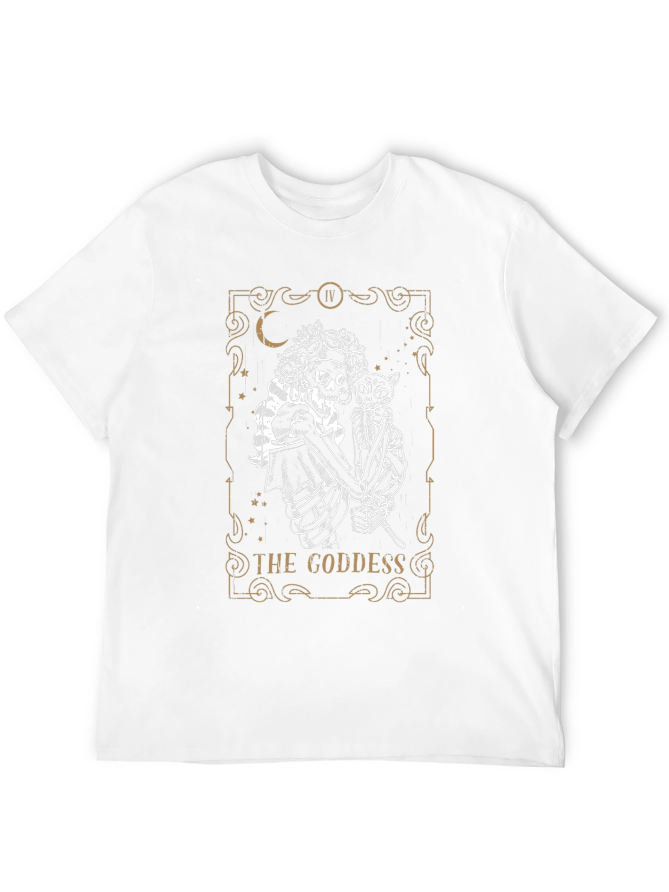 Black The Goddess Tarot Card Graphic Tee - Black view 12