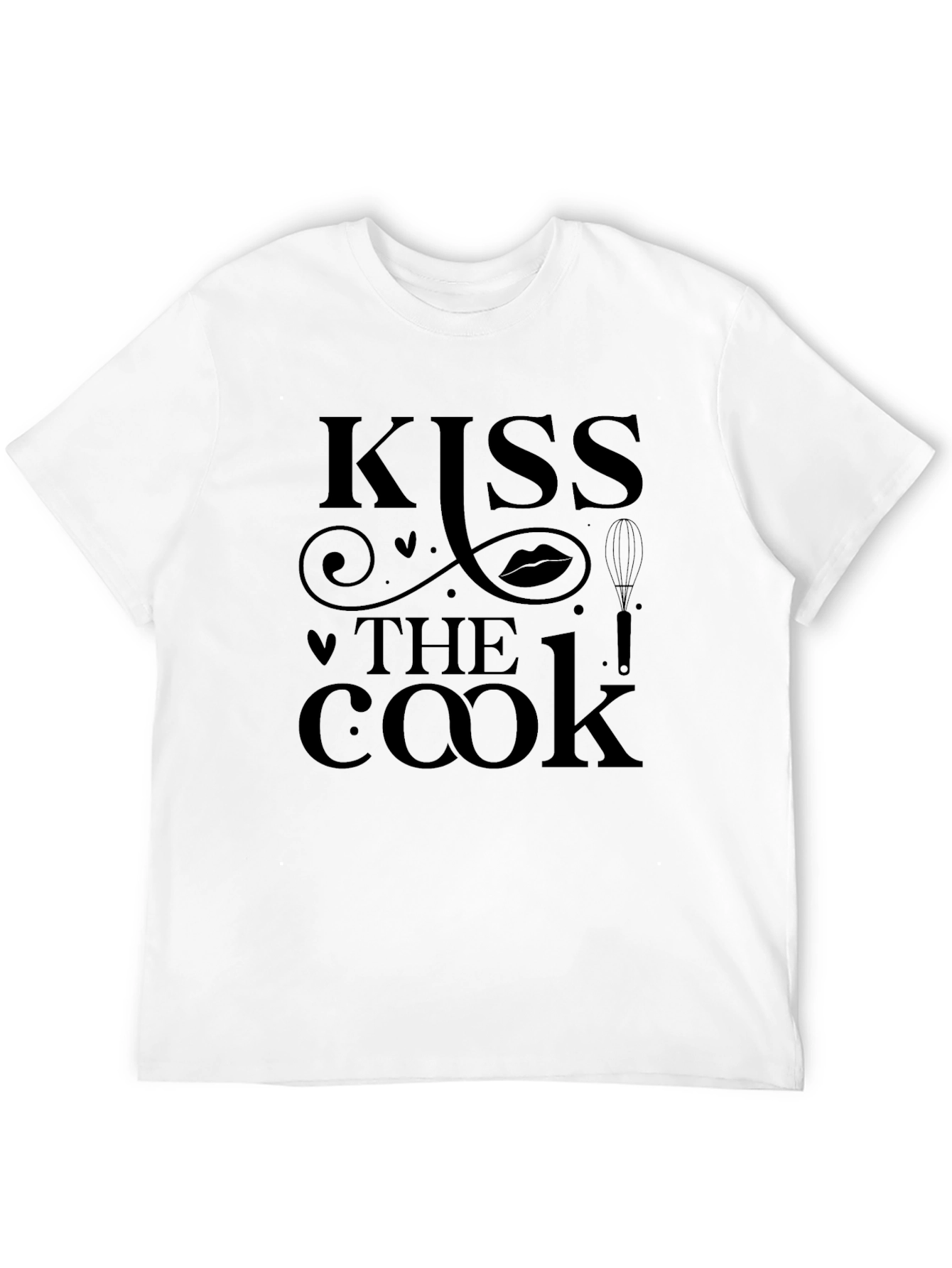 Black Kiss The Cook Graphic Tee - Soft & Stylish view 12
