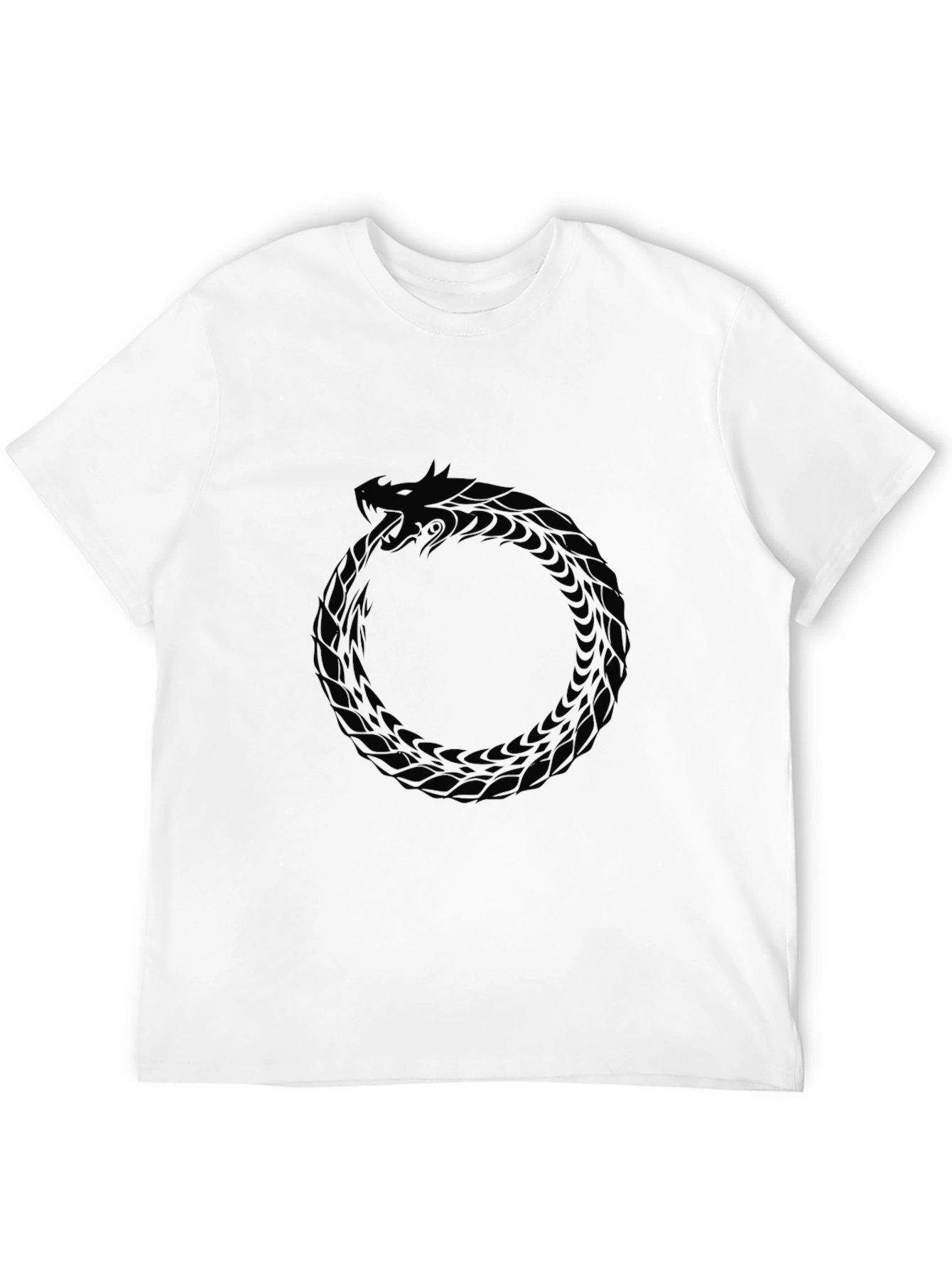 Black Ouroboros Serpent T-Shirt - Black view 12