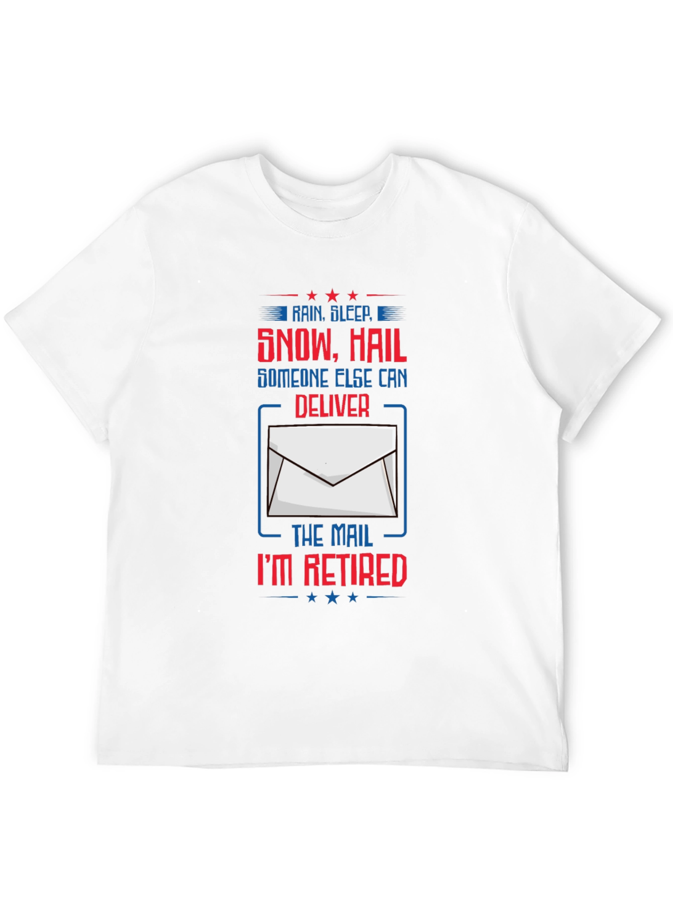 Black Retired Mail Carrier T-Shirt view 12