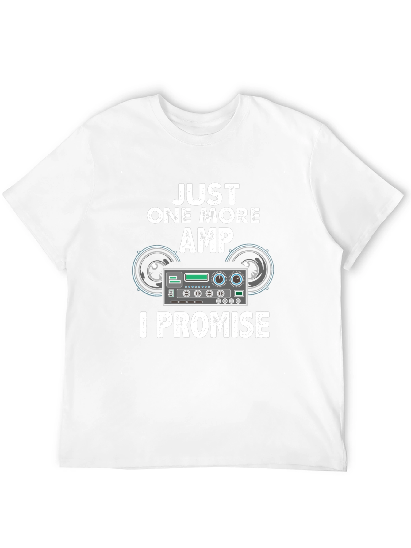 Black Just One More Amp T-Shirt, Music Lover Tee view 12