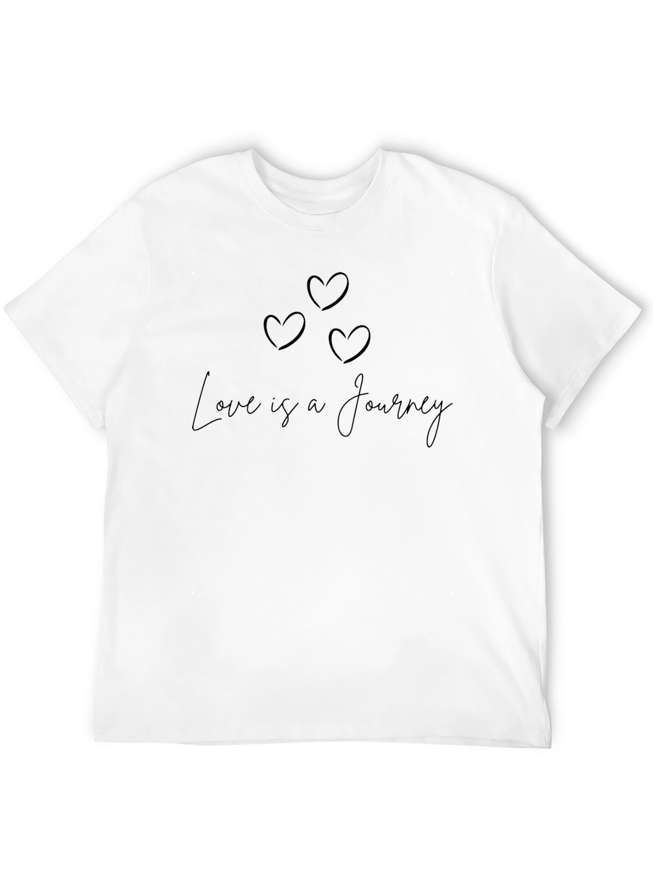 Love is a Journey Black Graphic Tee - 12