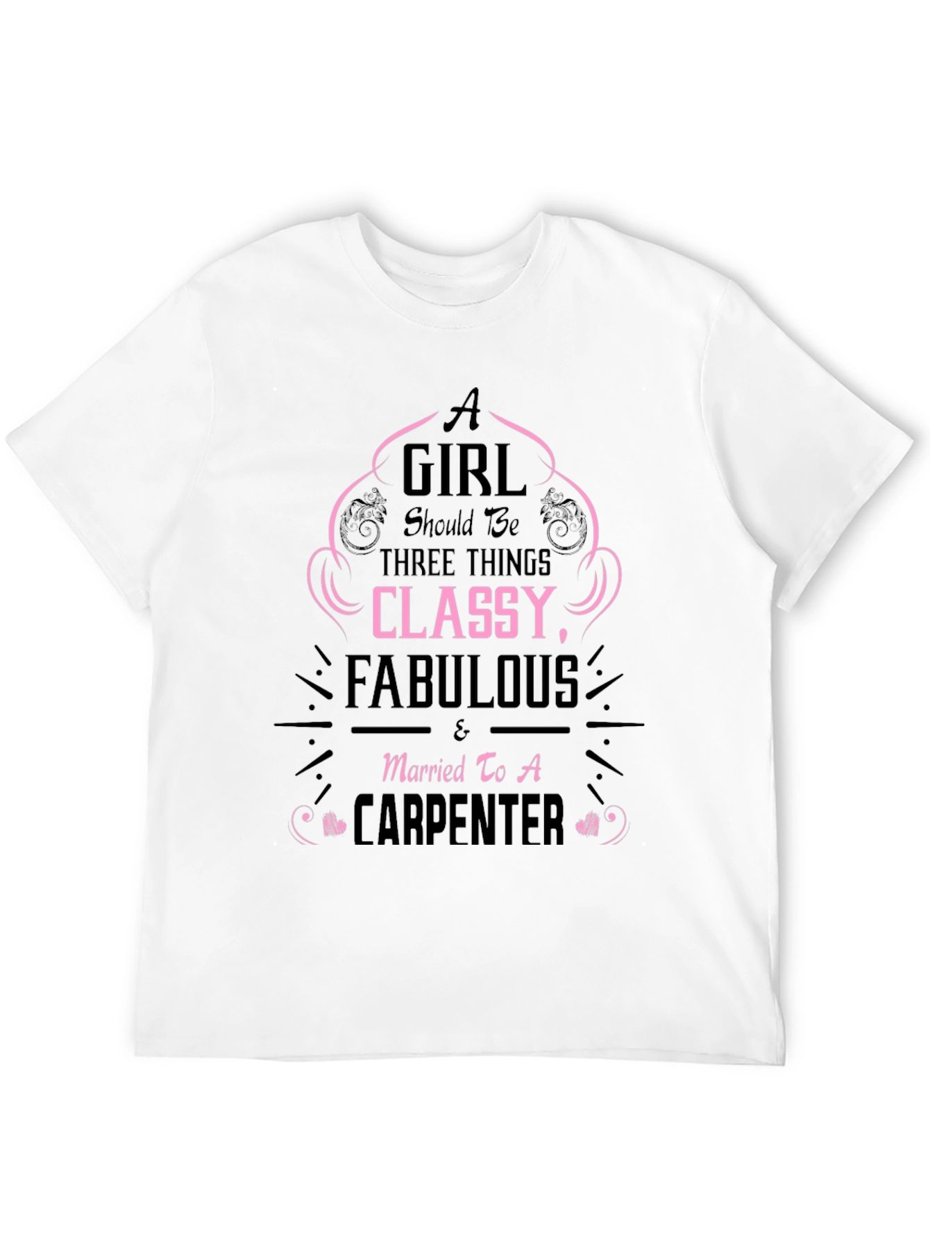 Black Classy Fabulous Carpenter Wife T-Shirt view 12