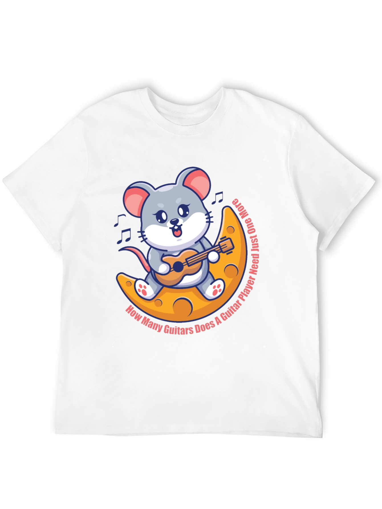 Black Mouse Guitarist T-Shirt - Musician Cartoon Tee view 12