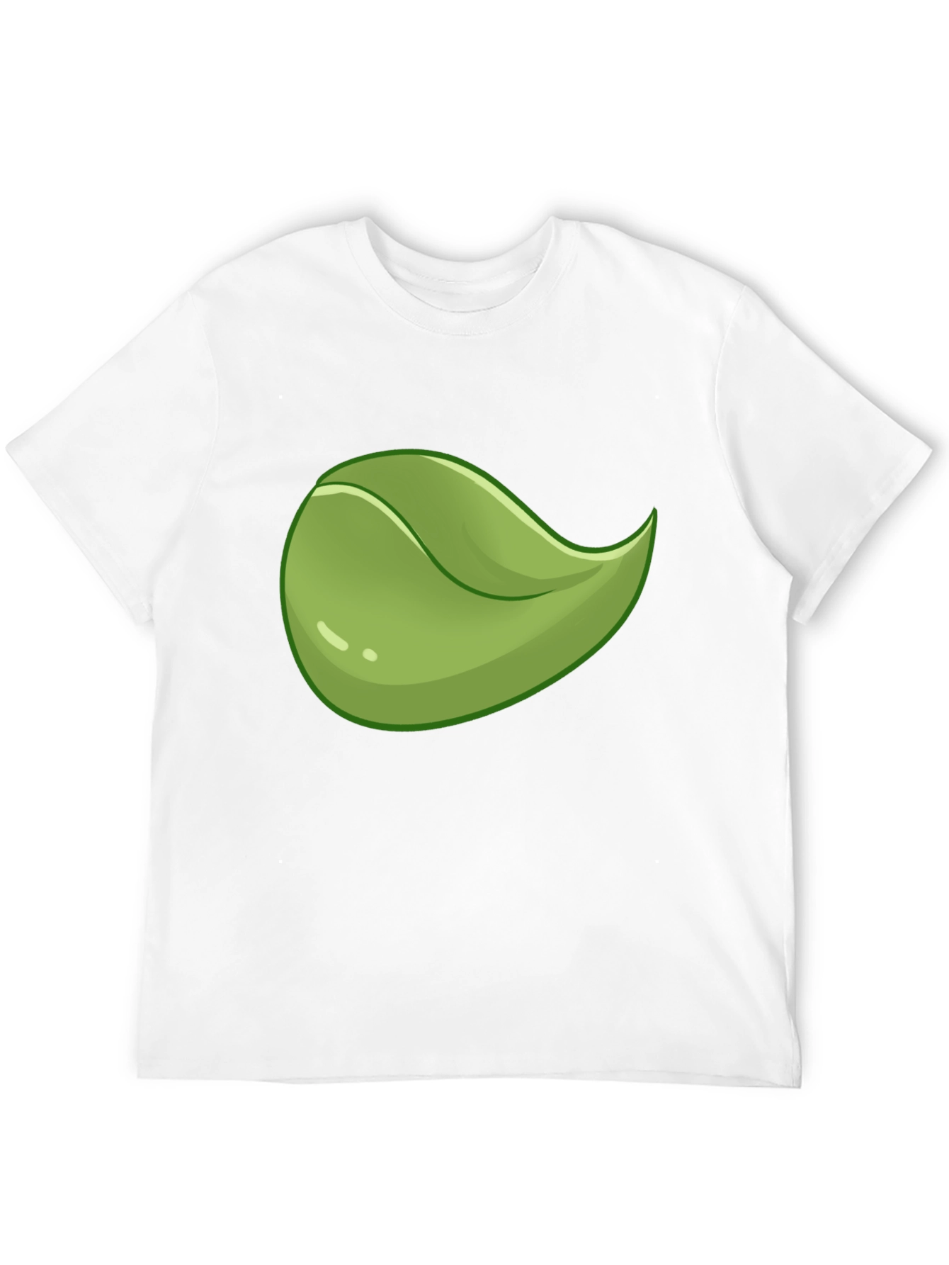 Black Leaf Graphic Black T-Shirt - Cool Casual Wear view 12