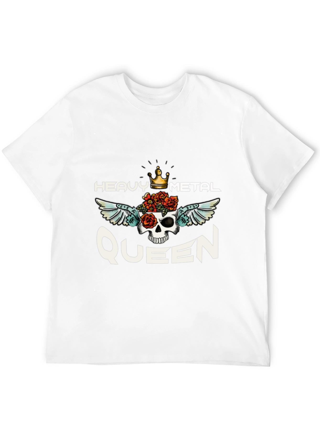 Black Heavy Metal Queen Graphic Tee view 12