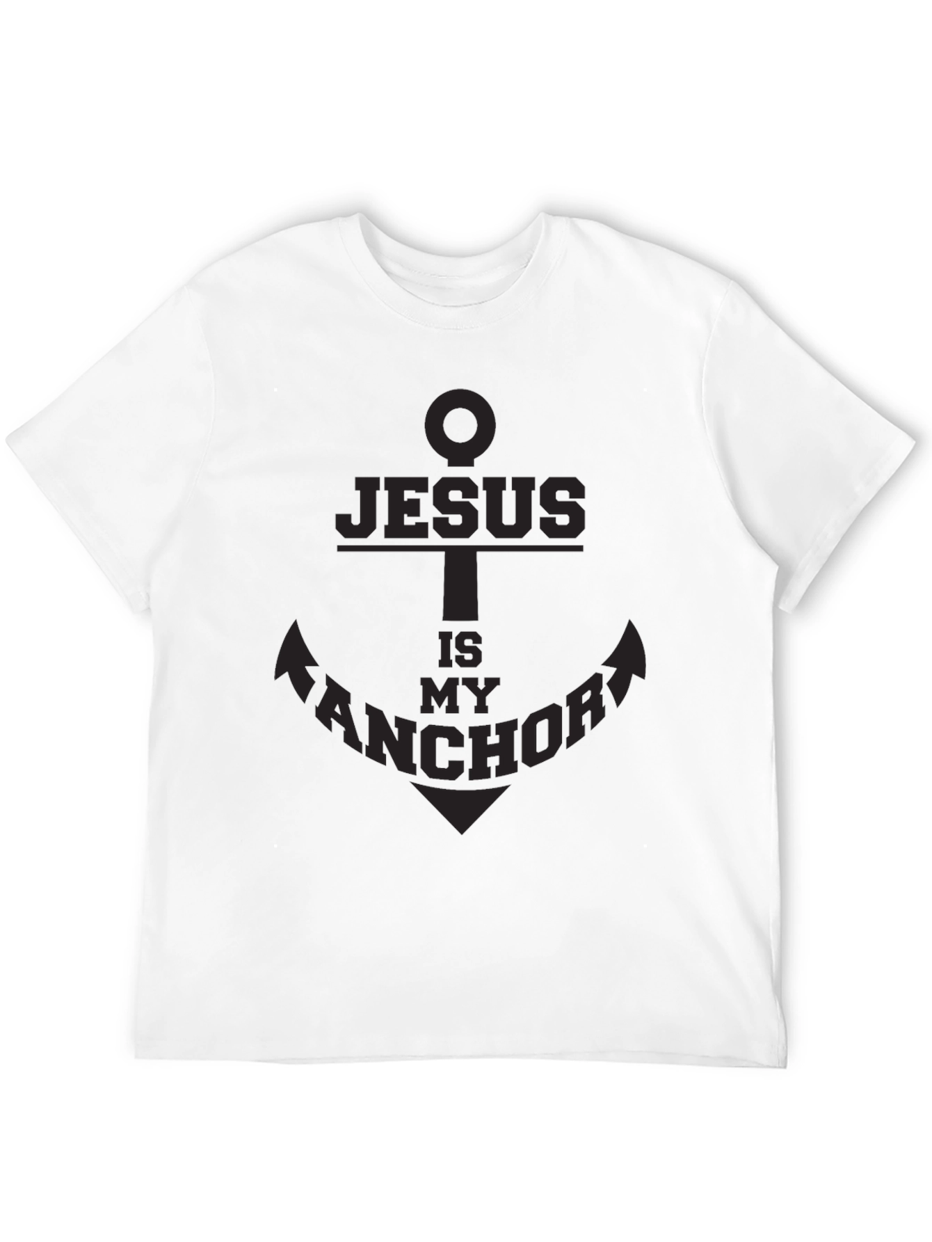 Black Jesus is My Anchor Graphic Tee - Soft Cotton Blend view 12