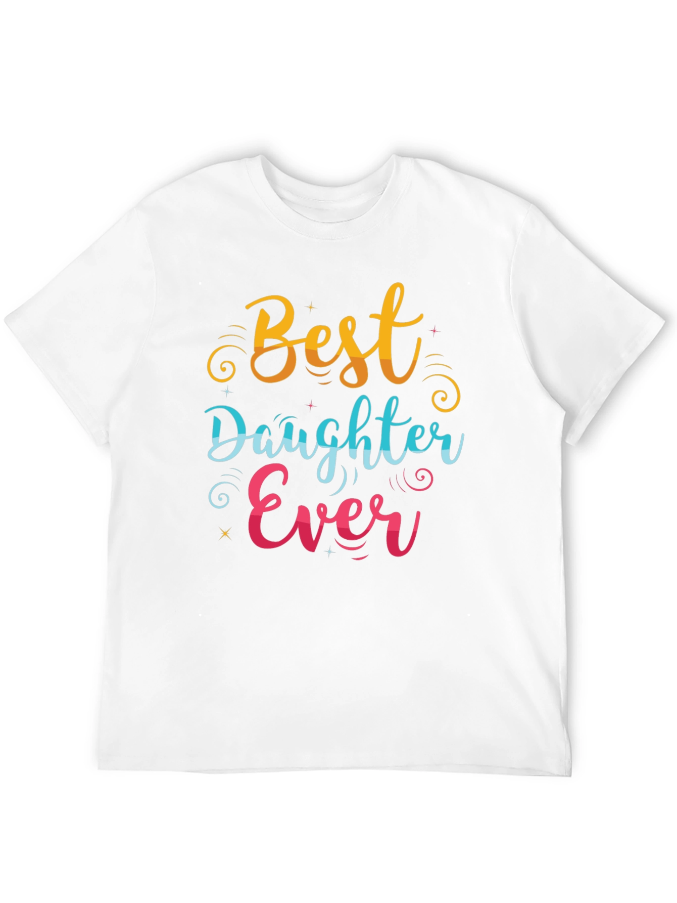 Black Best Daughter Ever Graphic T-Shirt view 12