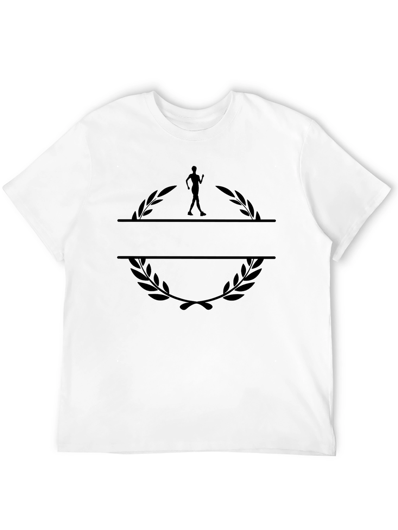 Black Runner Graphic Black T-Shirt - Activewear view 12