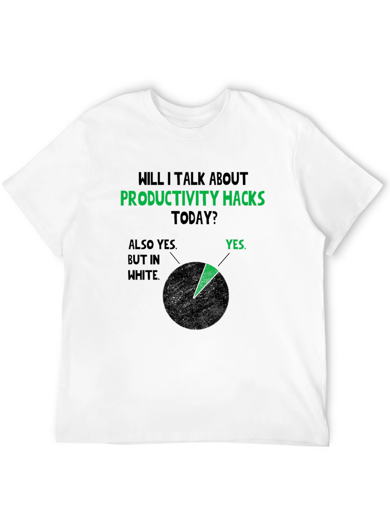 Black Productivity Hacks T-Shirt view 12