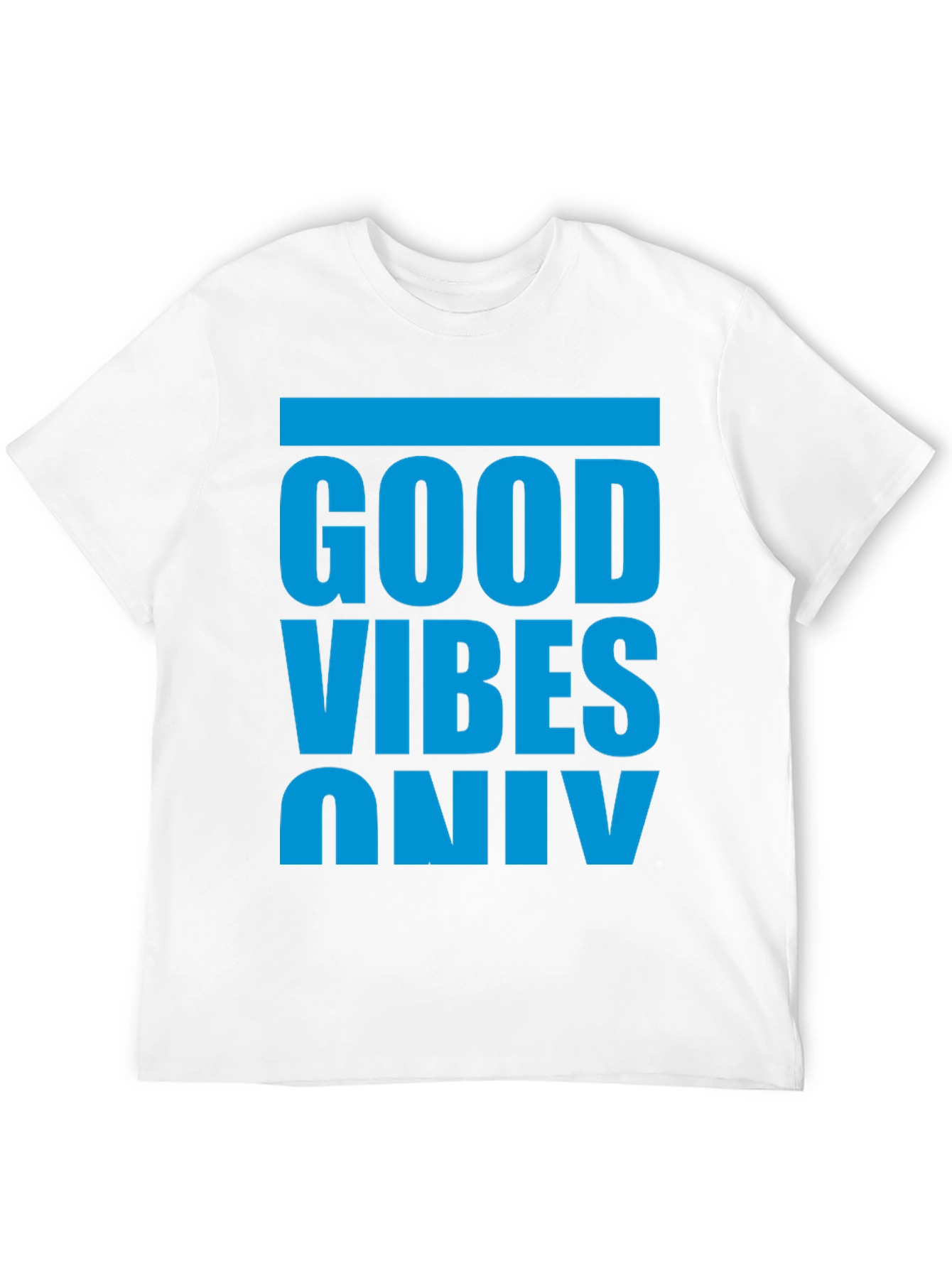 Black Good Vibes Only T-Shirt - Casual Graphic Tee view 12