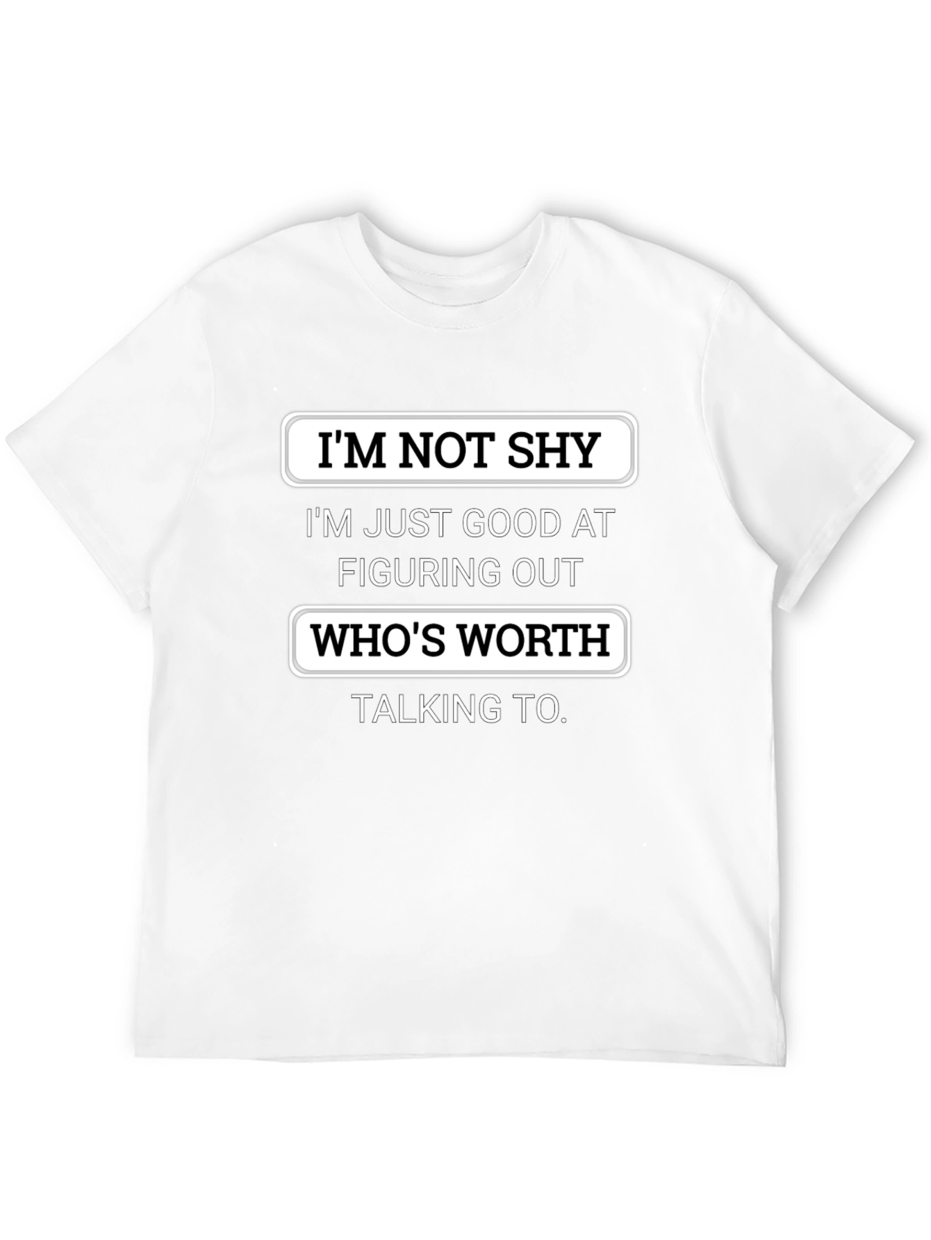 Black I'm Not Shy Graphic Tee view 12