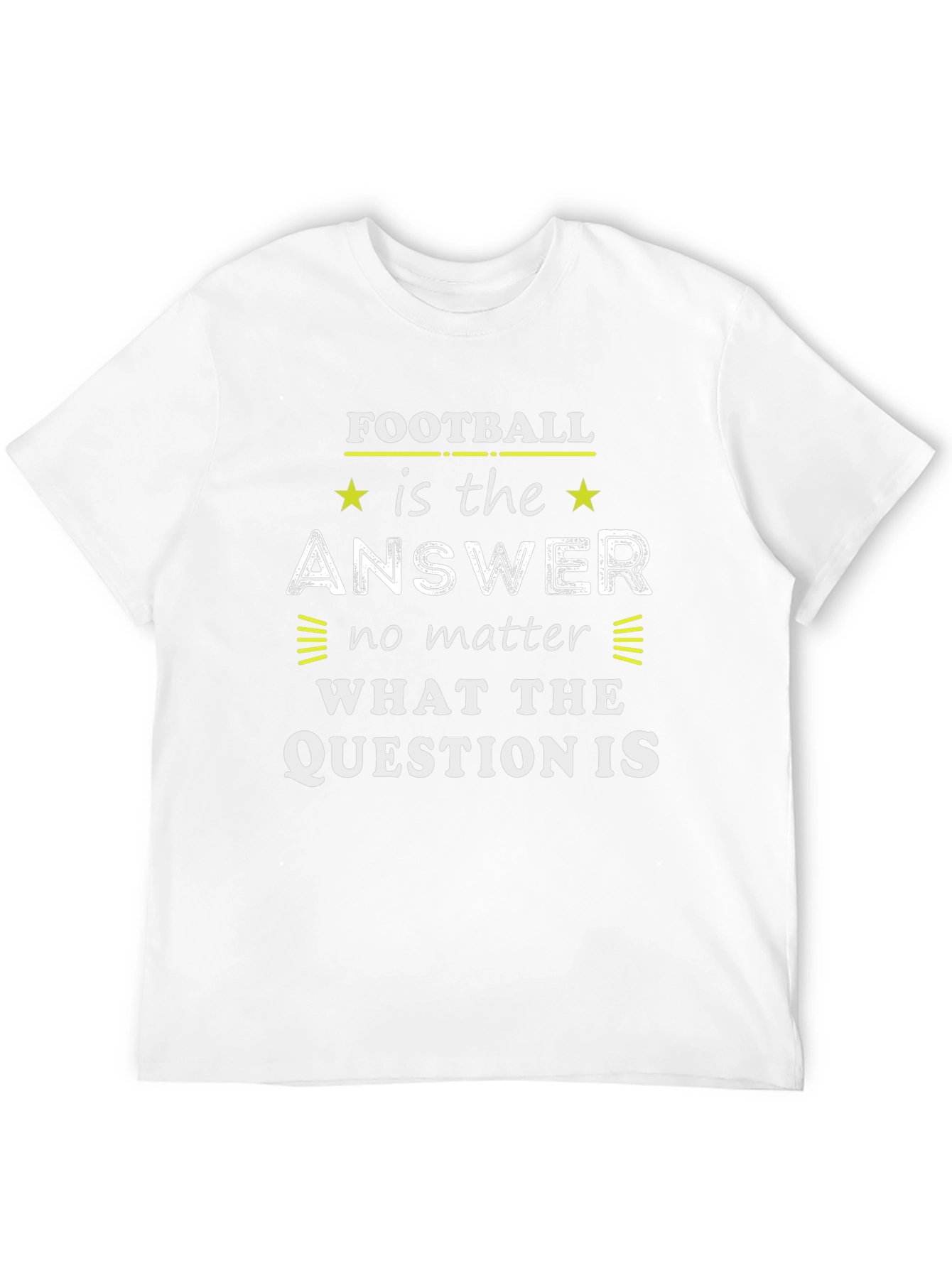 Black Football is the Answer Graphic Tee view 12