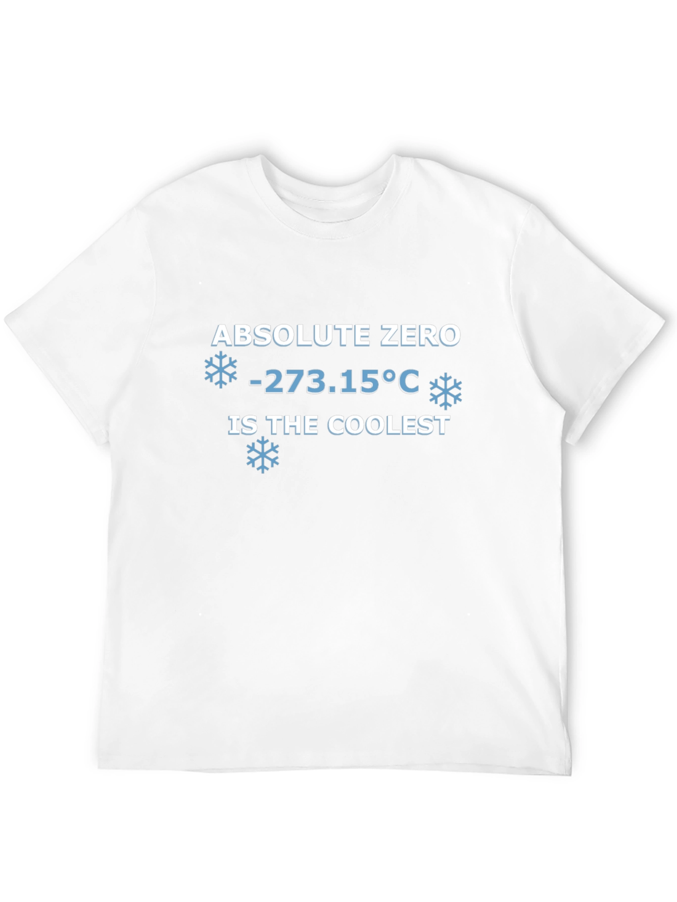 Black Absolute Zero Coolest Physics Humor Graphic Tee view 12
