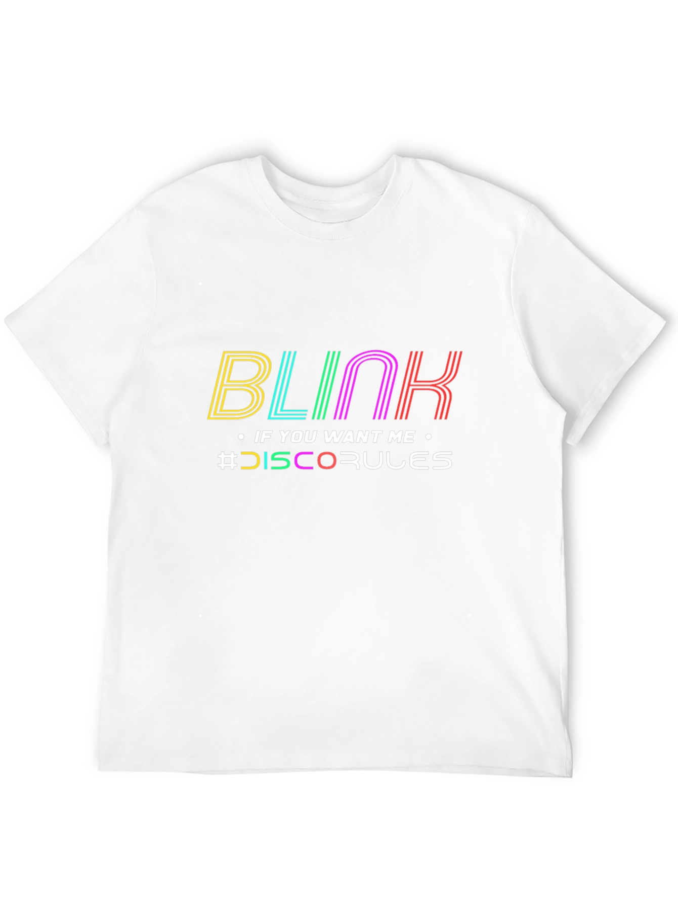 Black Blink Disco Rules Graphic Tee - Black view 12