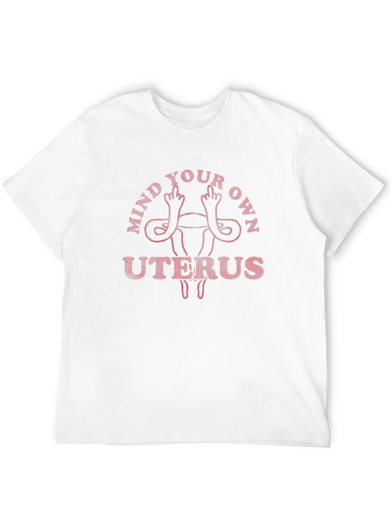 Black Mind Your Own Uterus Graphic Tee view 12