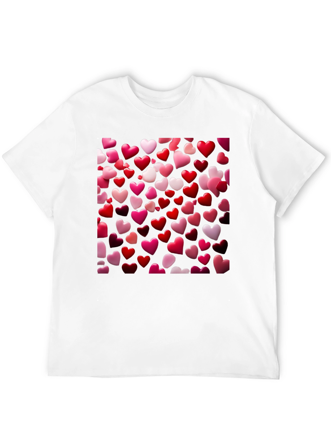 Black Heart Patterned T-Shirt view 12