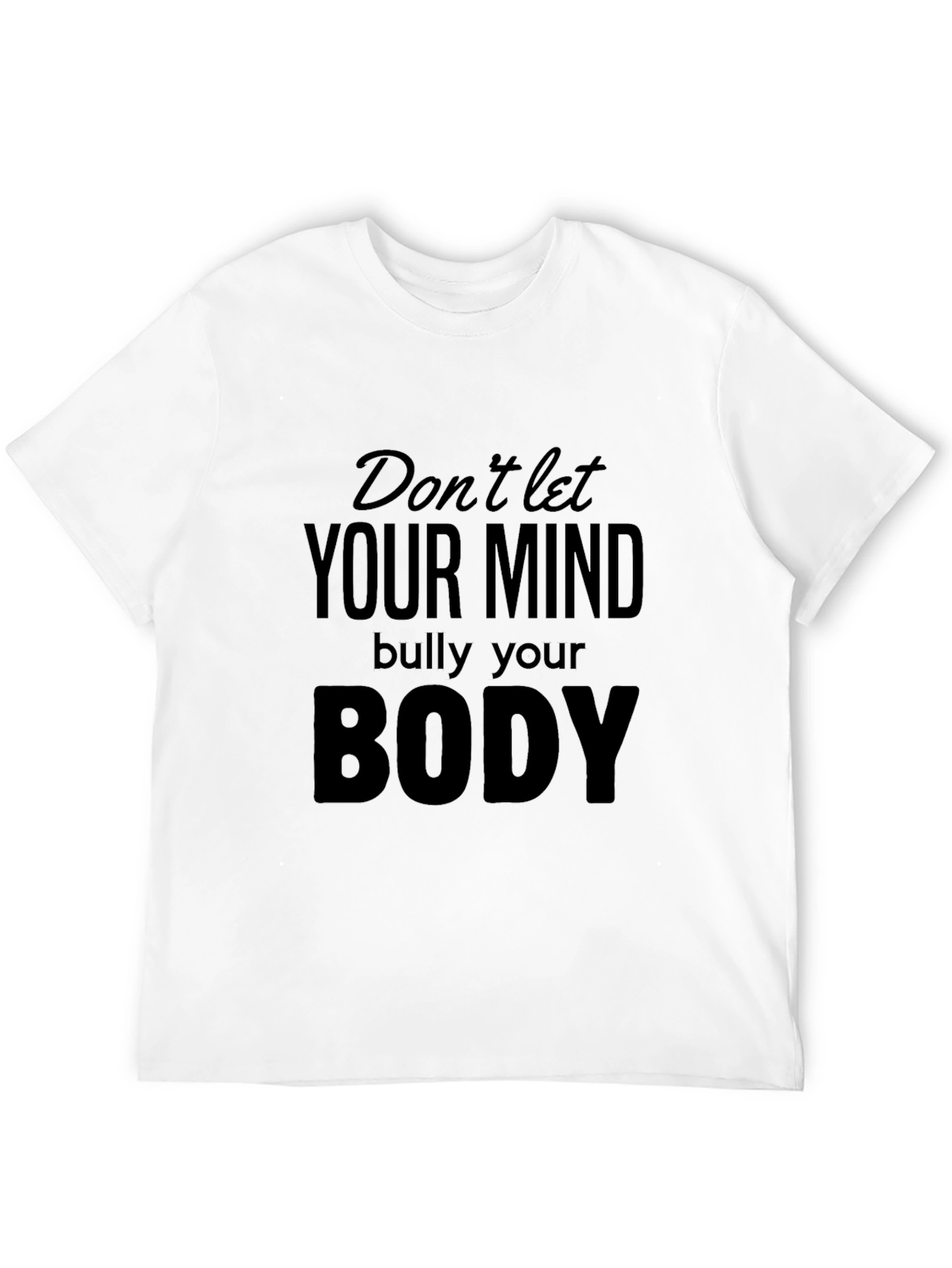 Black Mind & Body Positive Black Graphic Tee view 12