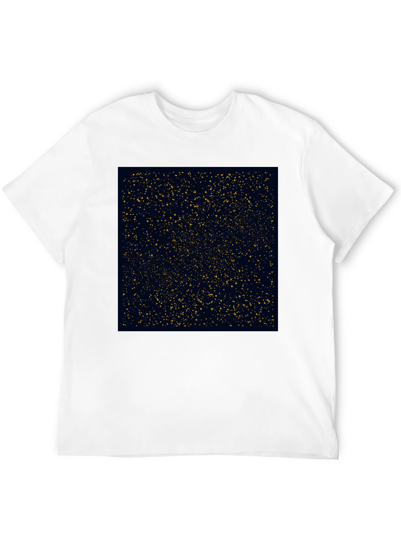Black Starry Night T-Shirt - Black Cotton Blend view 12