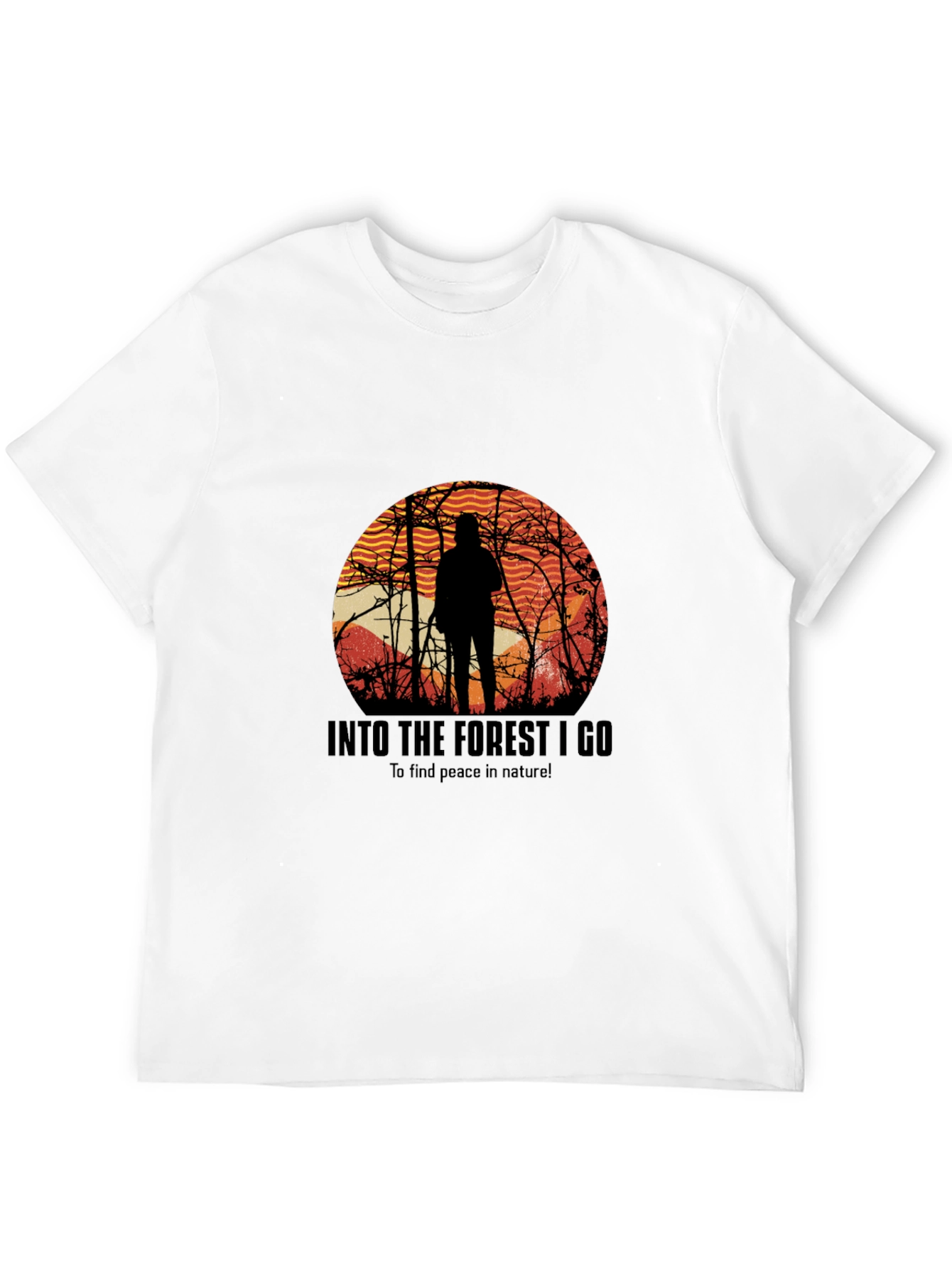 Black Into The Forest T-Shirt - Nature Graphic Tee view 12