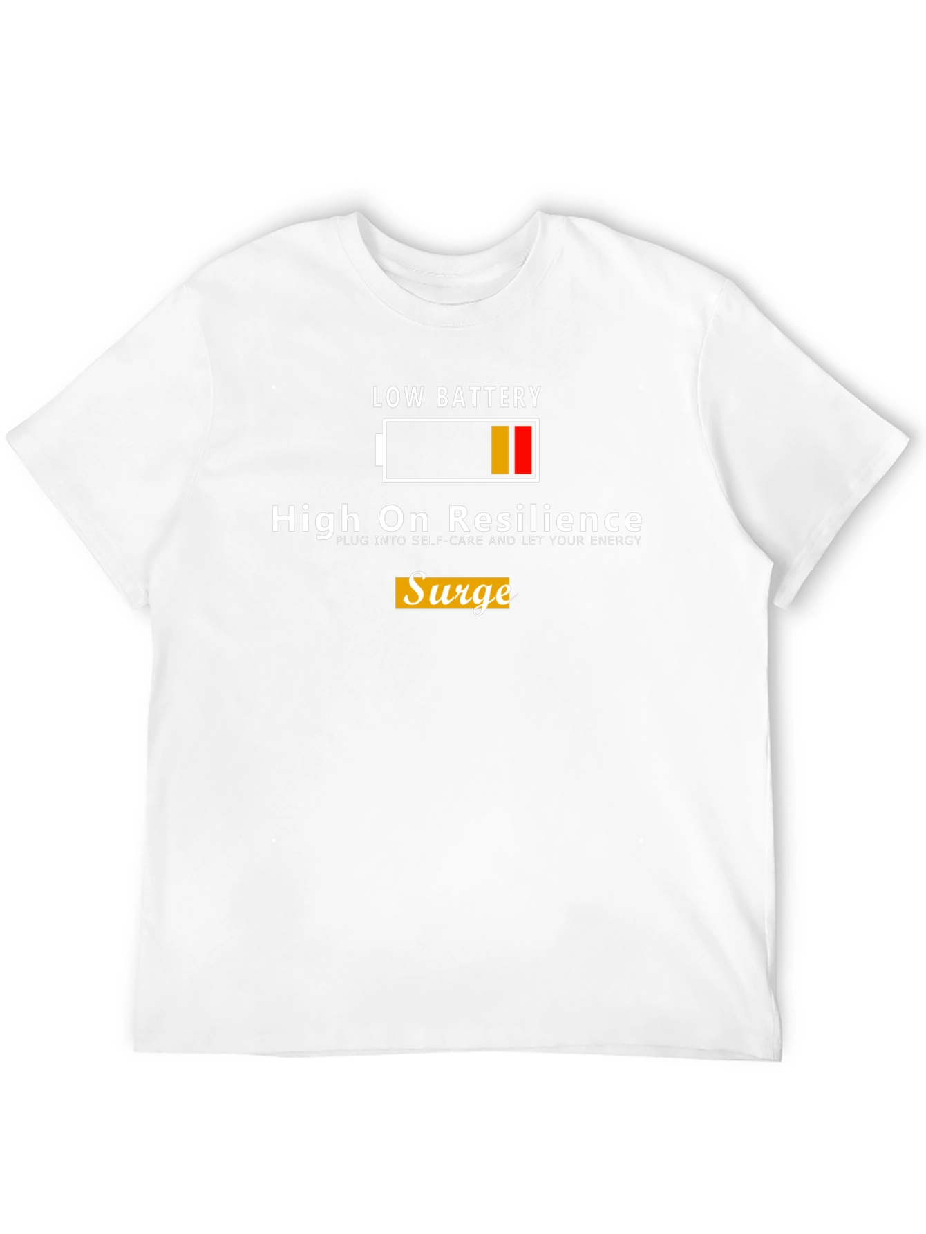 Black High On Resilience Low Battery Graphic T-Shirt view 12