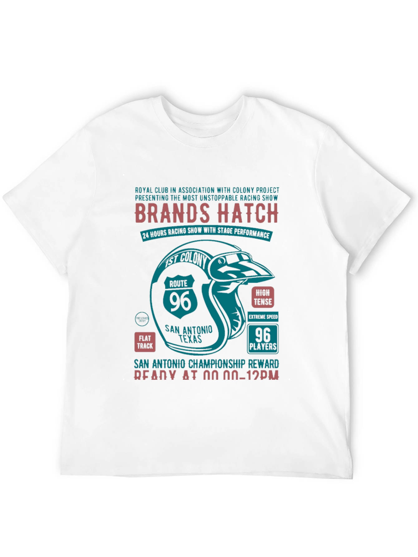 Black Brands Hatch Racing T-Shirt view 12