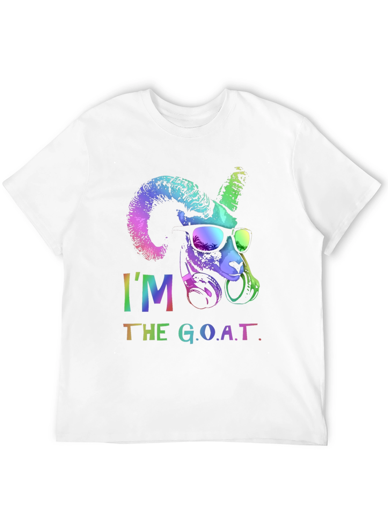 Black I'm The G.O.A.T. Graphic T-Shirt view 12