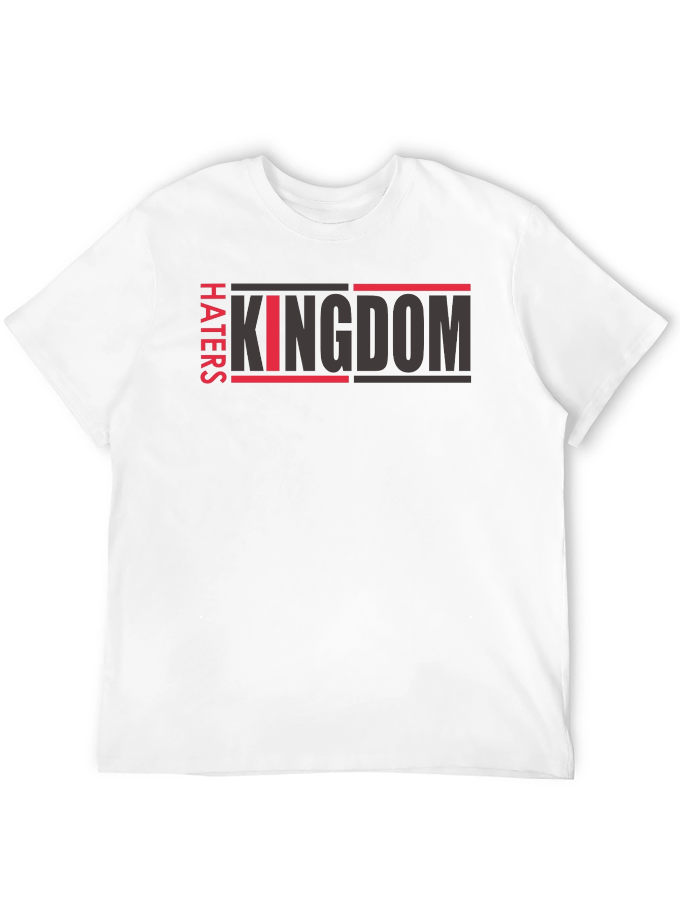 Black Haters Kingdom Graphic T-Shirt | Mens Black Tee view 12