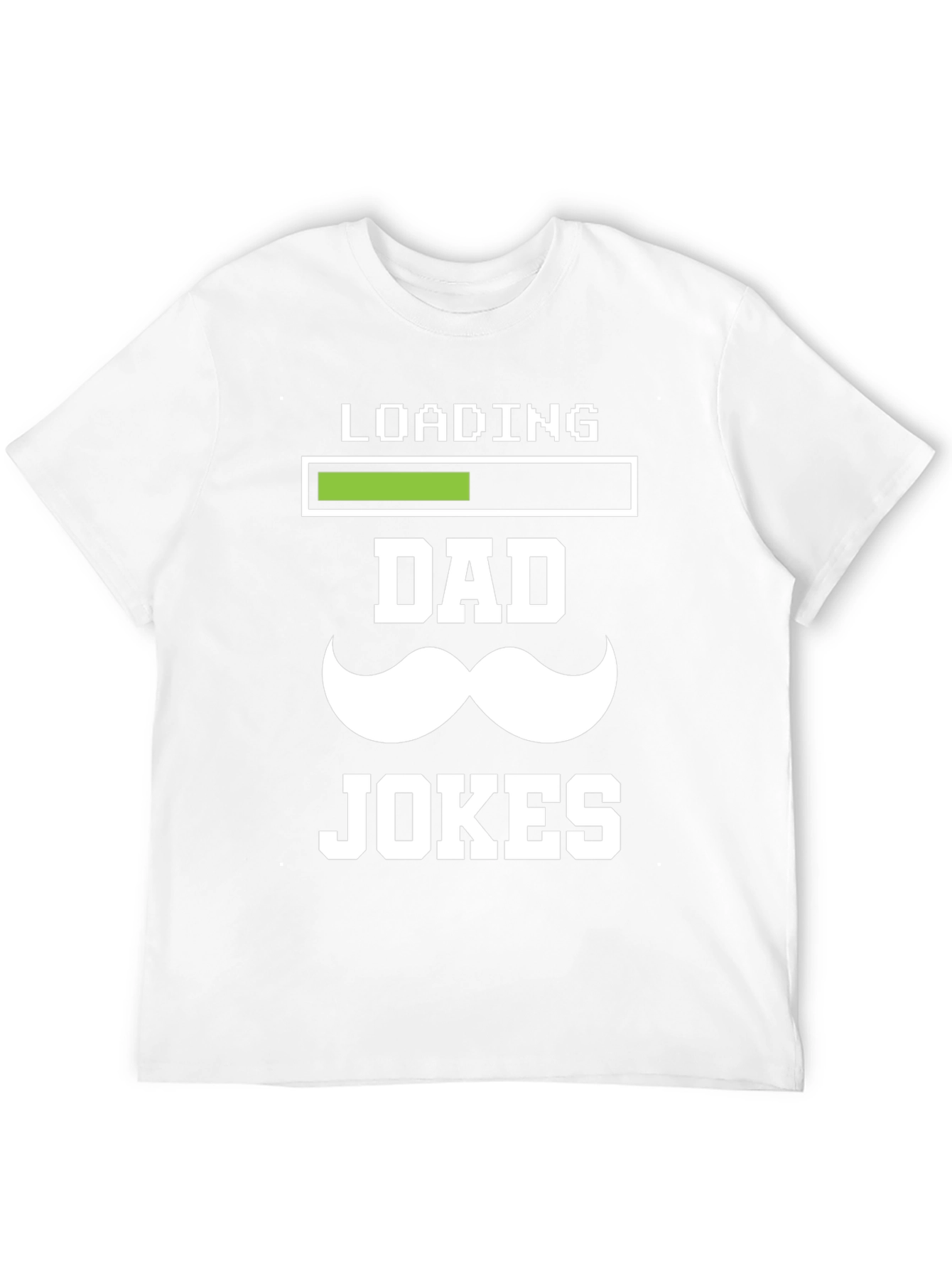 Black Dad Jokes Loading T-Shirt - Funny Father's Day Tee view 12