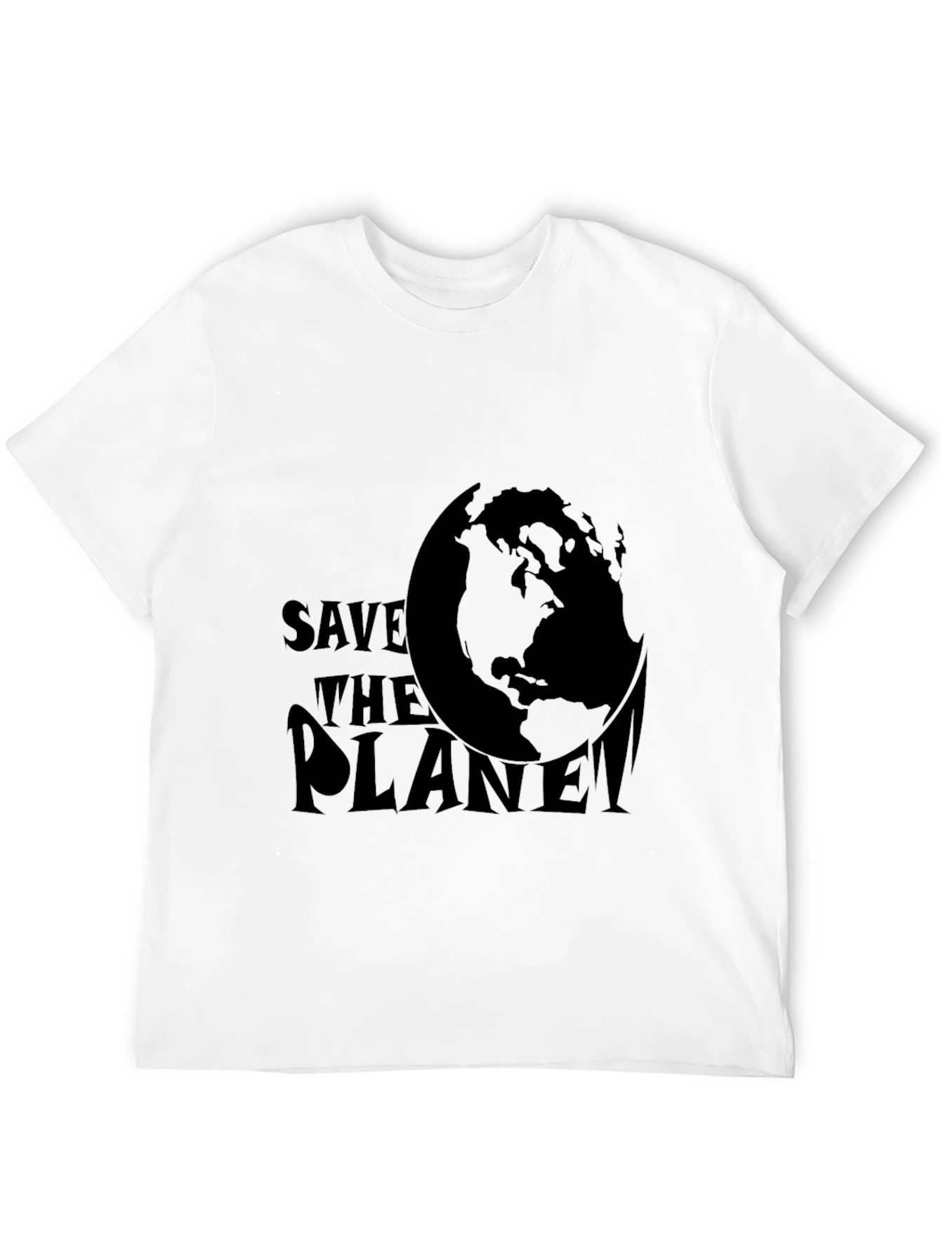 Black Save The Planet T-Shirt - Earth Day Tee view 12