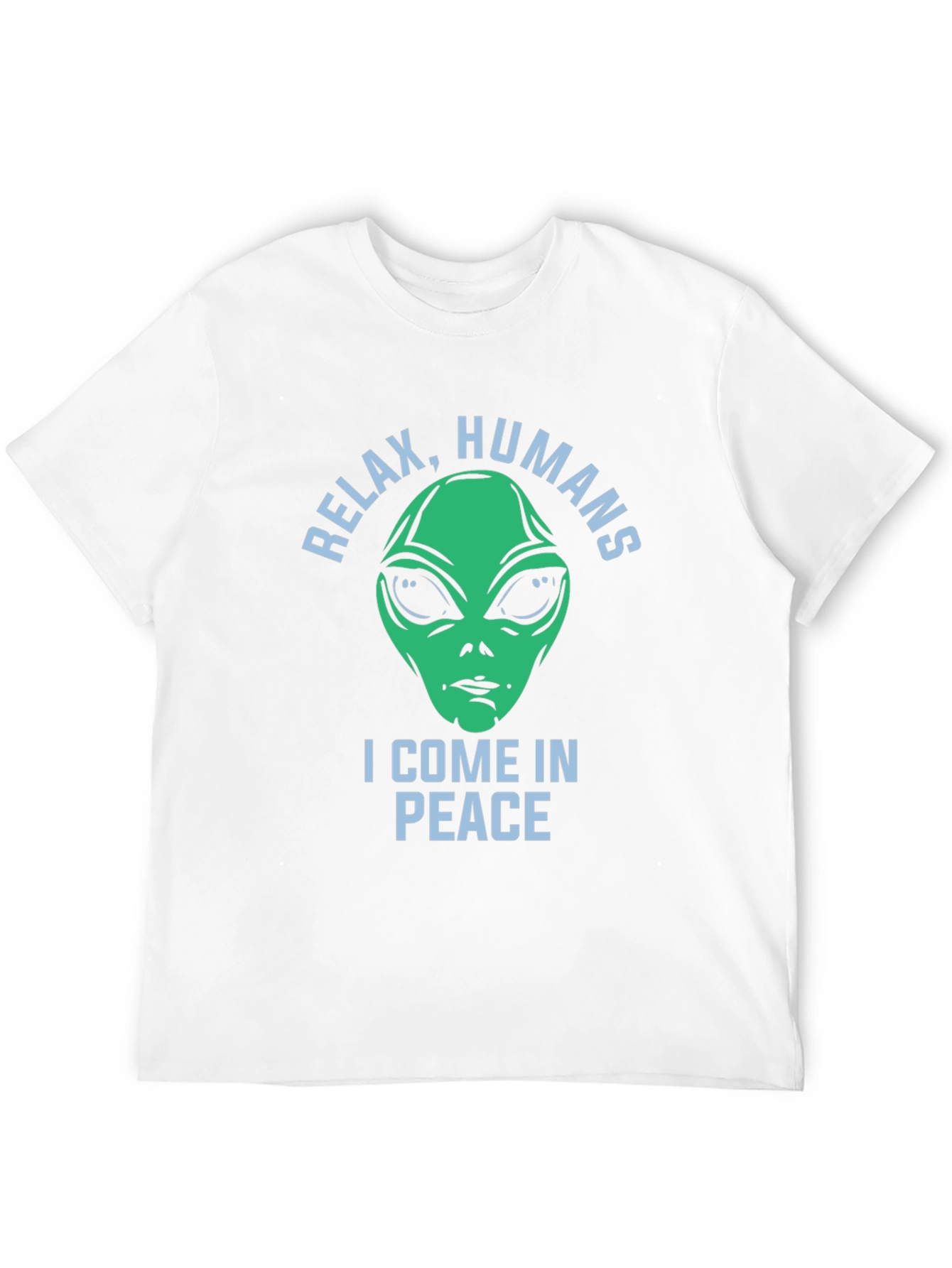 Black Relax Humans Alien Graphic T-Shirt view 12